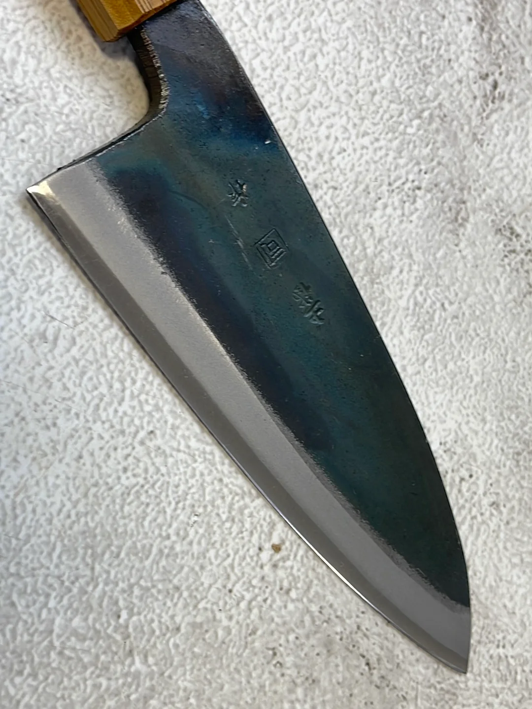 Tsukasa Shiro Kuro 150mm Deba - Shirogami Steel - Oak Octagnon Handle - Image 10