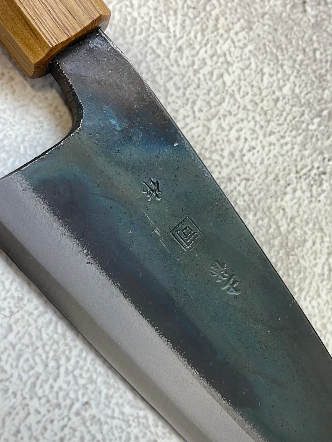 Tsukasa Shiro Kuro 150mm Deba - Shirogami Steel - Oak Octagnon Handle - Image 11