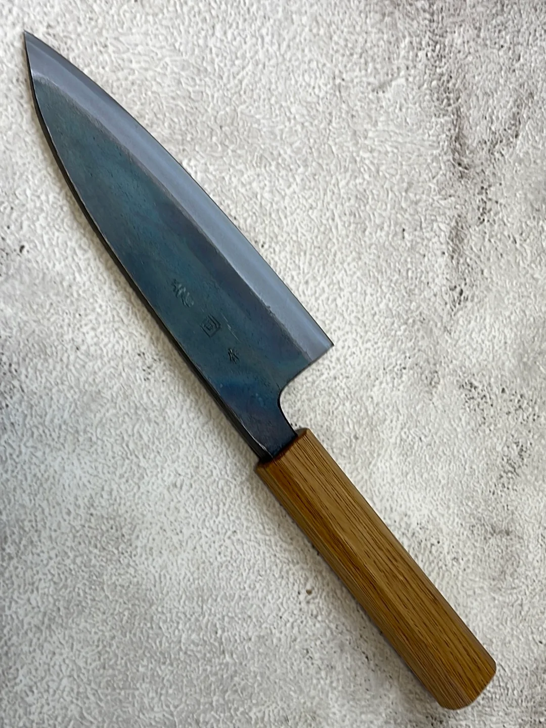 Tsukasa Shiro Kuro 150mm Deba - Shirogami Steel - Oak Octagnon Handle - Image 12