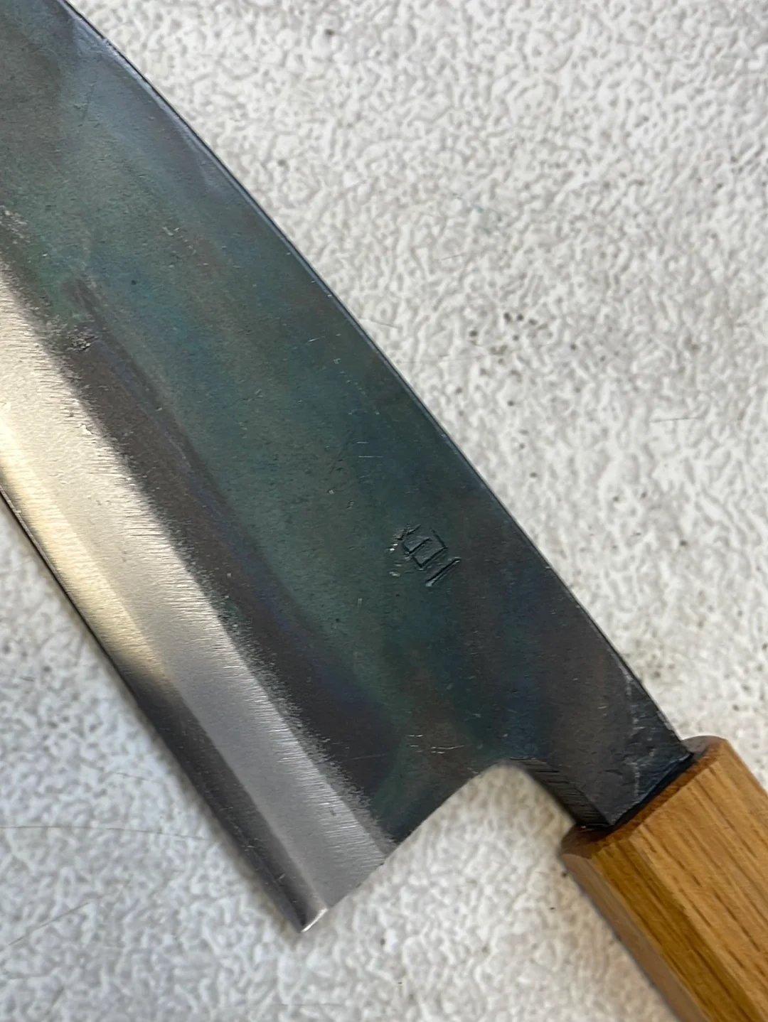 Tsukasa Shiro Kuro 150mm Deba - Shirogami Steel - Oak Octagnon Handle - Image 5