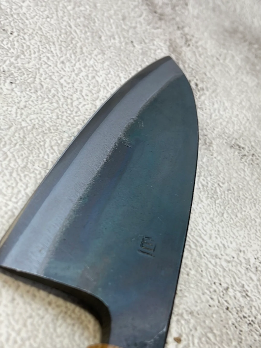 Tsukasa Shiro Kuro 150mm Deba - Shirogami Steel - Oak Octagnon Handle - Image 7