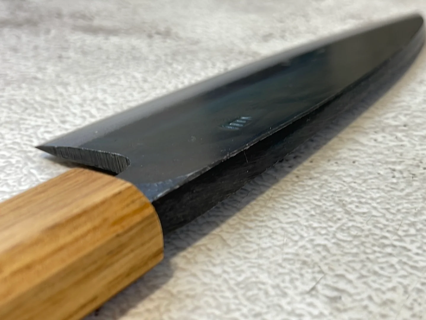 Tsukasa Shiro Kuro 150mm Deba - Shirogami Steel - Oak Octagnon Handle - Image 8