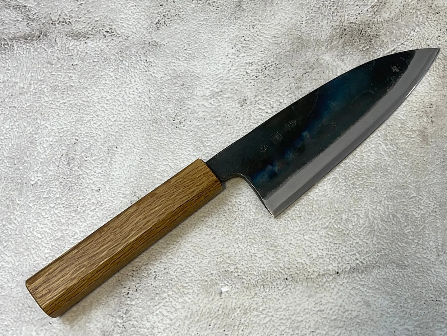 Tsukasa Shiro Kuro 165mm Deba - Shirogami Steel - Oak Octagnon Handle - Image 10