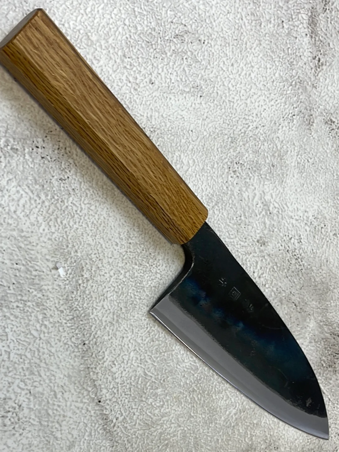 Tsukasa Shiro Kuro 165mm Deba - Shirogami Steel - Oak Octagnon Handle - Image 11