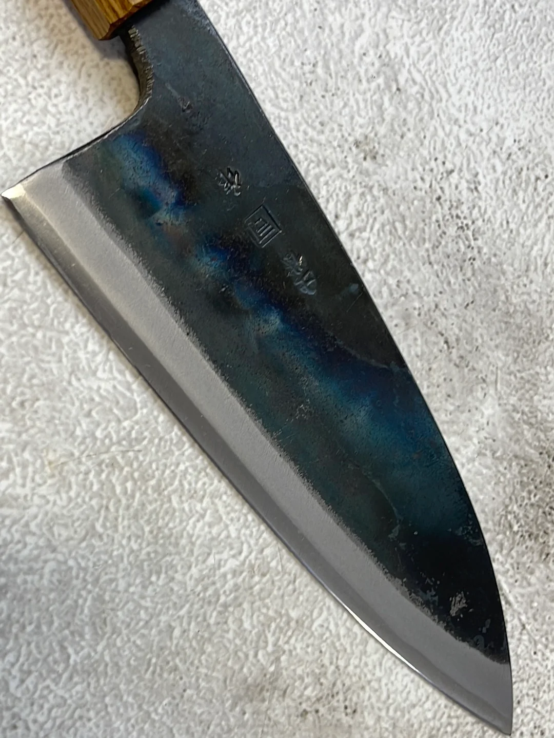Tsukasa Shiro Kuro 165mm Deba - Shirogami Steel - Oak Octagnon Handle - Image 12