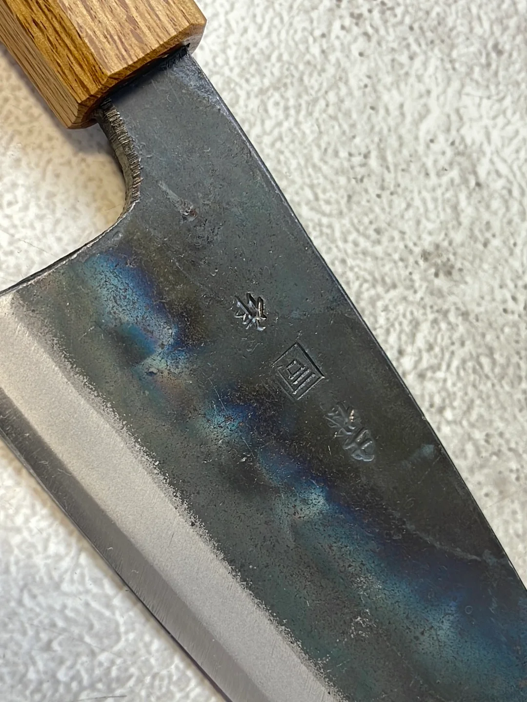 Tsukasa Shiro Kuro 165mm Deba - Shirogami Steel - Oak Octagnon Handle - Image 13
