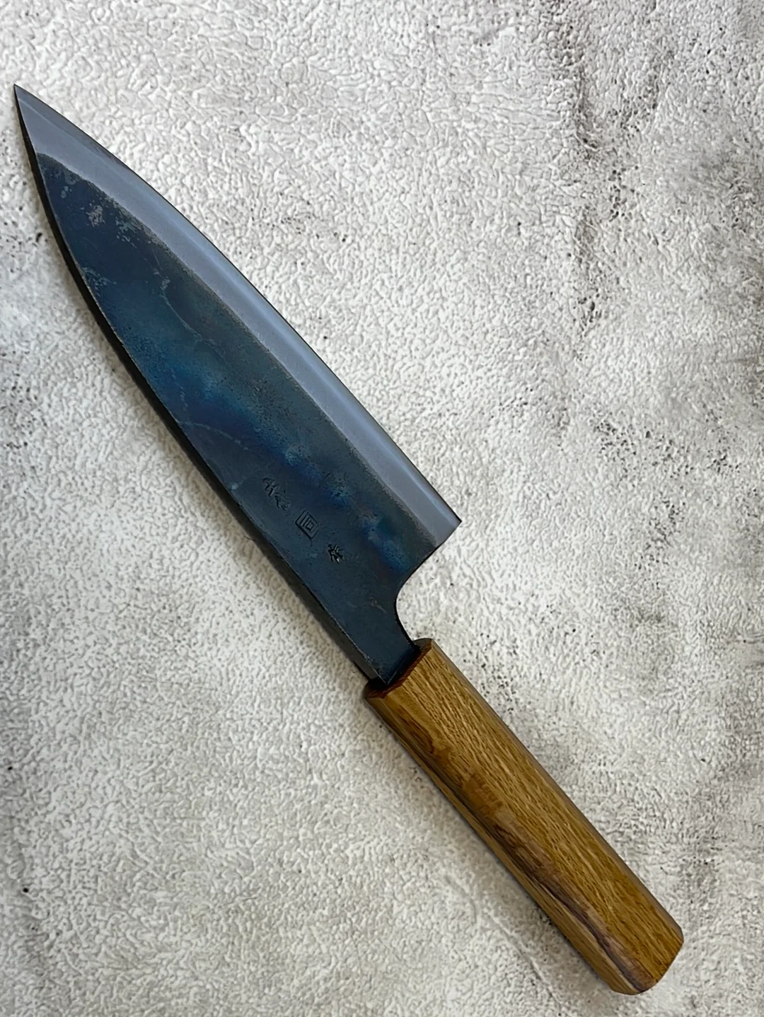 Tsukasa Shiro Kuro 165mm Deba - Shirogami Steel - Oak Octagnon Handle - Image 14