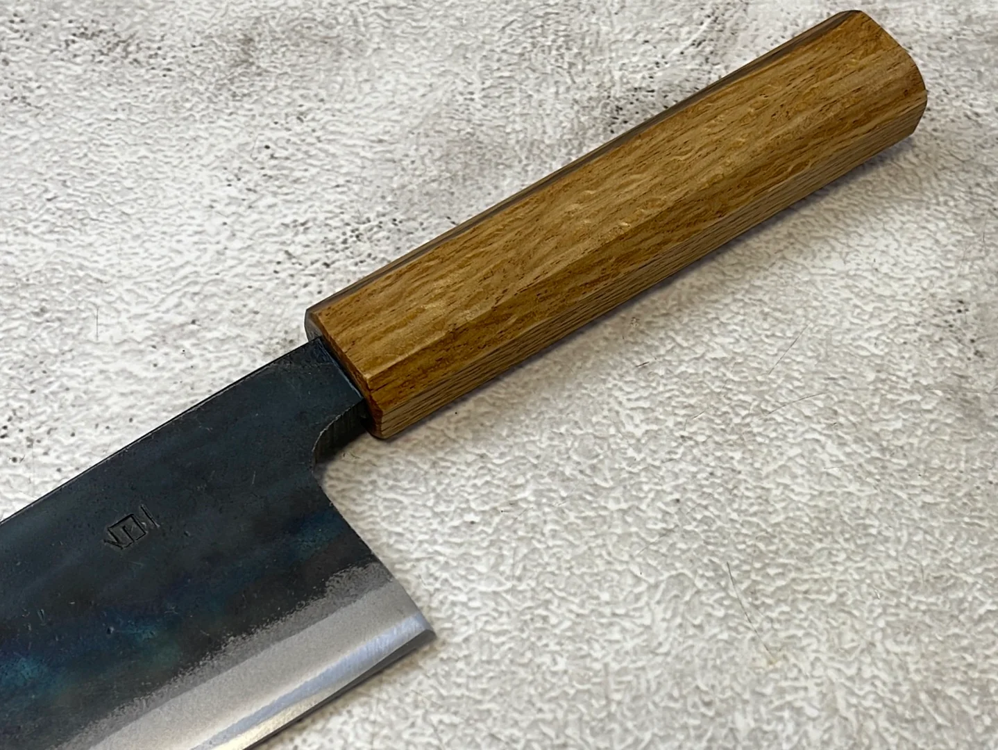 Tsukasa Shiro Kuro 165mm Deba - Shirogami Steel - Oak Octagnon Handle - Image 6