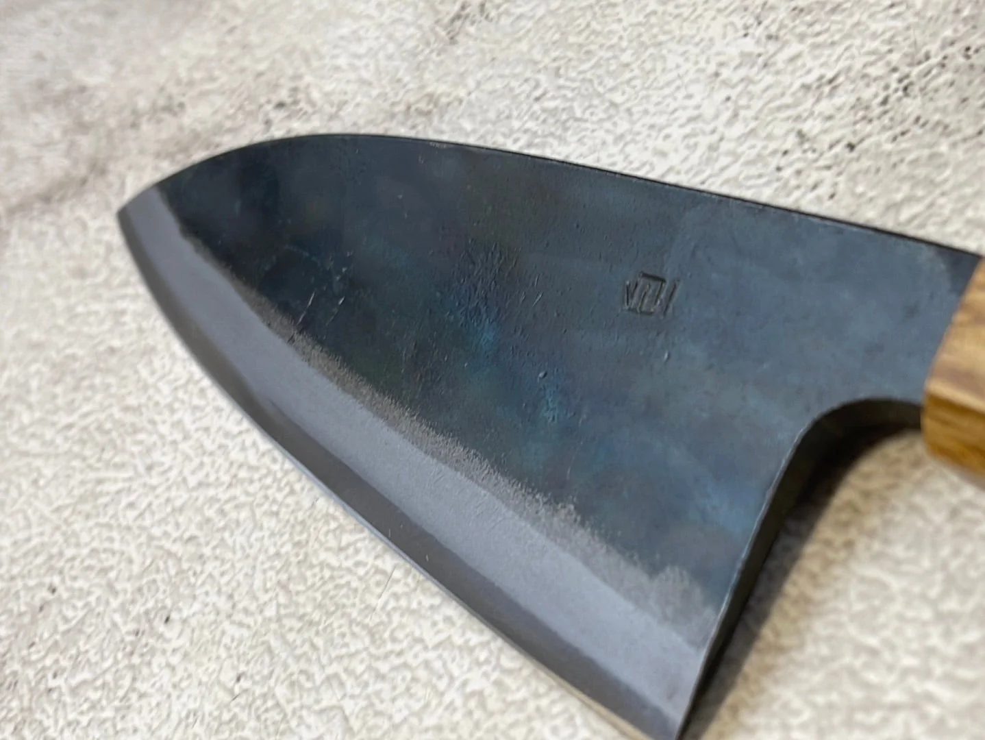 Tsukasa Shiro Kuro 165mm Deba - Shirogami Steel - Oak Octagnon Handle - Image 7