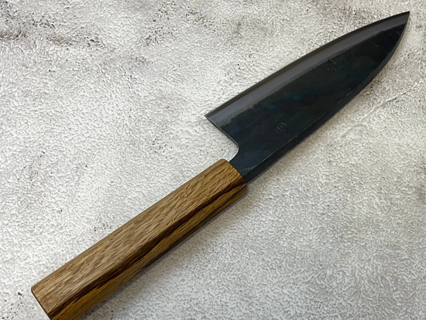 Tsukasa Shiro Kuro 165mm Deba - Shirogami Steel - Oak Octagnon Handle - Image 8