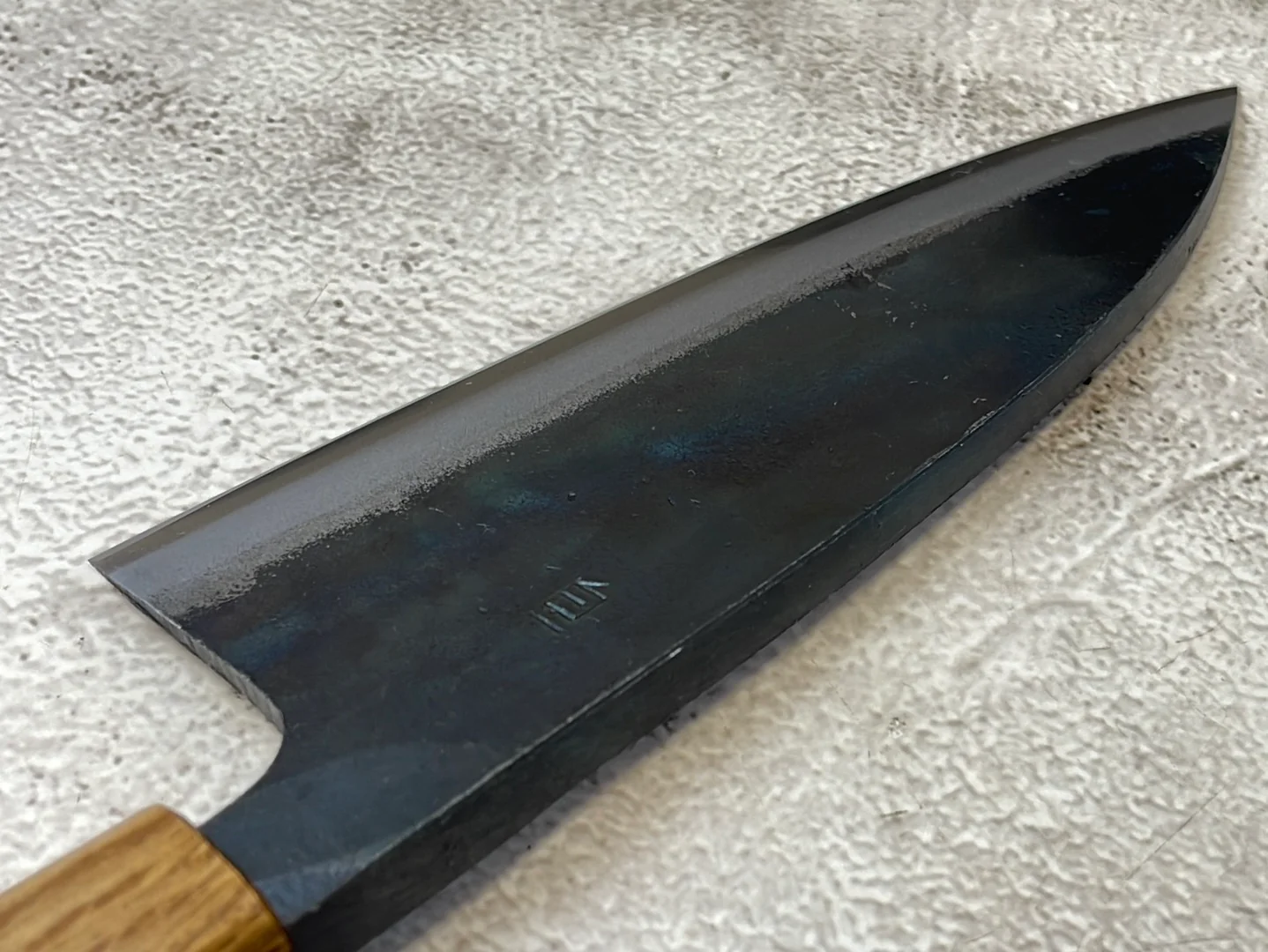 Tsukasa Shiro Kuro 165mm Deba - Shirogami Steel - Oak Octagnon Handle - Image 9