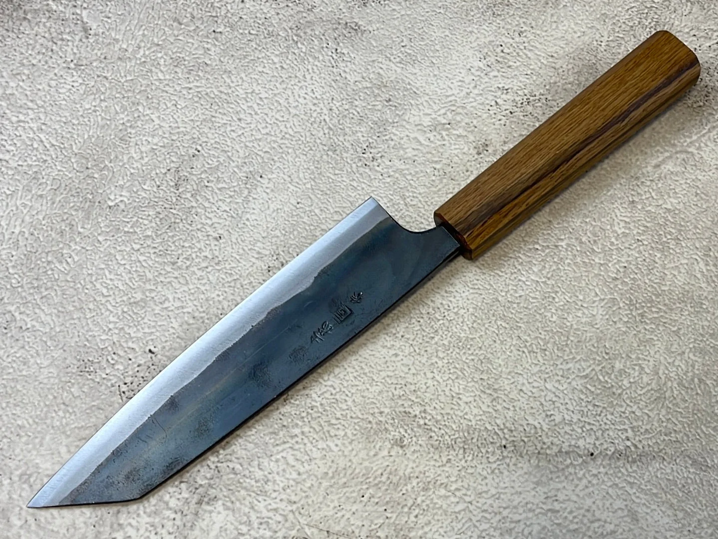 Tsukasa Shiro Kuro 165mm Bunka- Shirogami Steel - Oak Octagnon Handle - Image 13