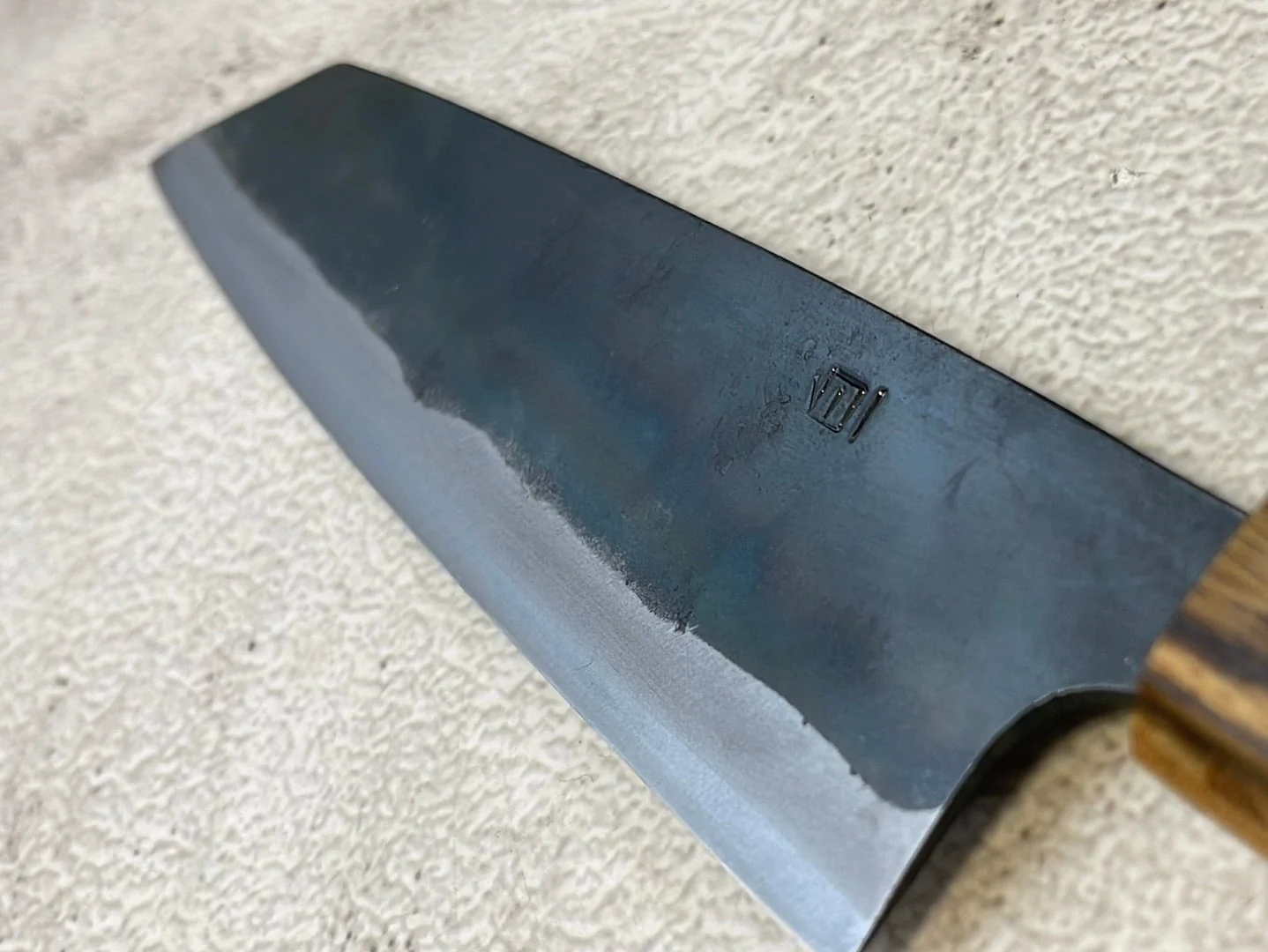 Tsukasa Shiro Kuro 165mm Bunka- Shirogami Steel - Oak Octagnon Handle - Image 8