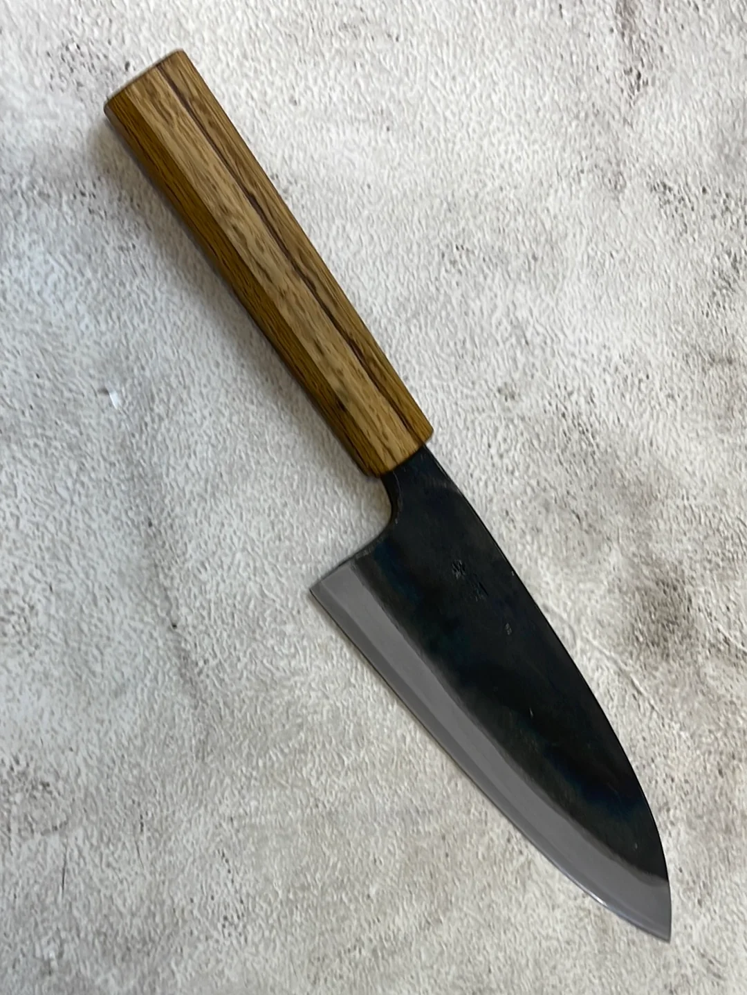 Tsukasa Shiro Kuro 180mm Deba - Shirogami Steel - Oak Octagnon Handle - Image 10