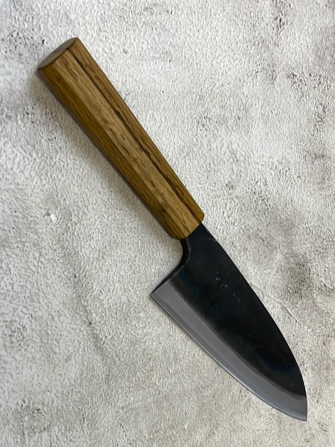 Tsukasa Shiro Kuro 180mm Deba - Shirogami Steel - Oak Octagnon Handle - Image 11