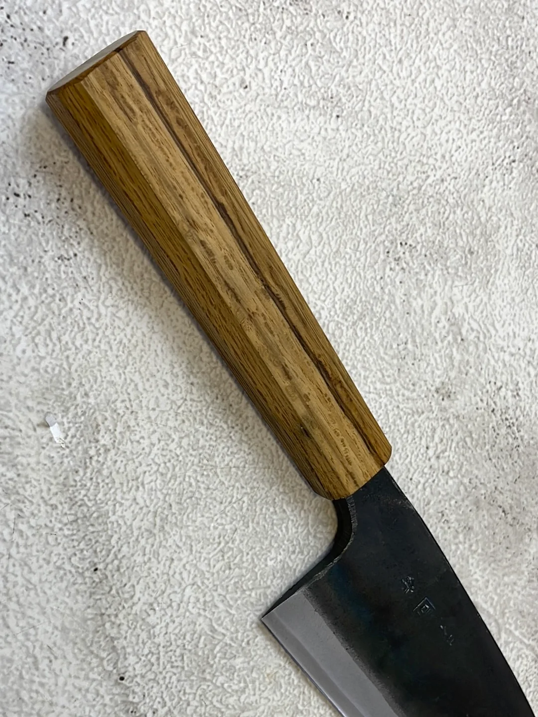 Tsukasa Shiro Kuro 180mm Deba - Shirogami Steel - Oak Octagnon Handle - Image 12