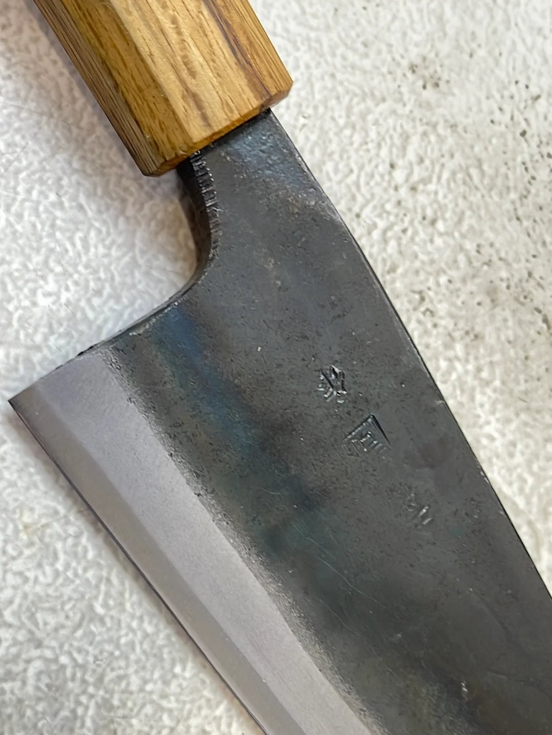 Tsukasa Shiro Kuro 180mm Deba - Shirogami Steel - Oak Octagnon Handle - Image 14