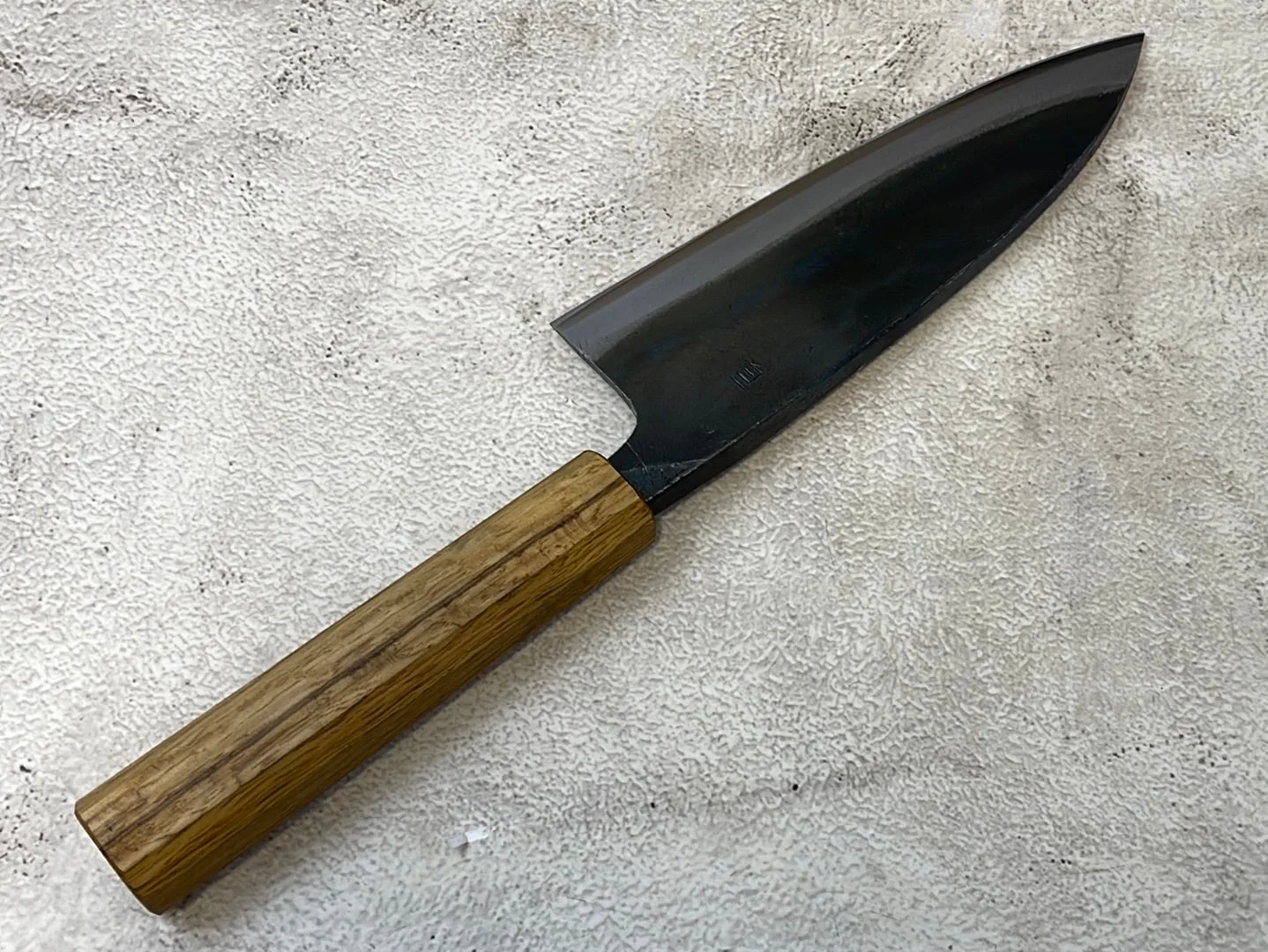 Tsukasa Shiro Kuro 180mm Deba - Shirogami Steel - Oak Octagnon Handle - Image 8