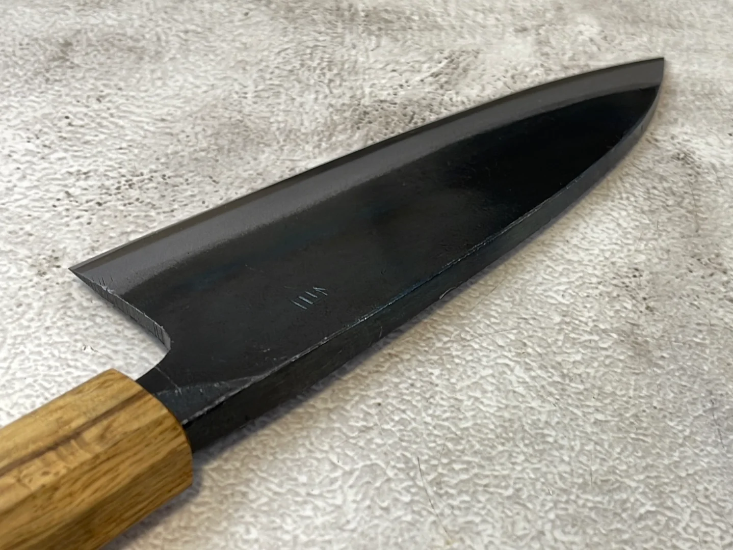 Tsukasa Shiro Kuro 180mm Deba - Shirogami Steel - Oak Octagnon Handle - Image 9