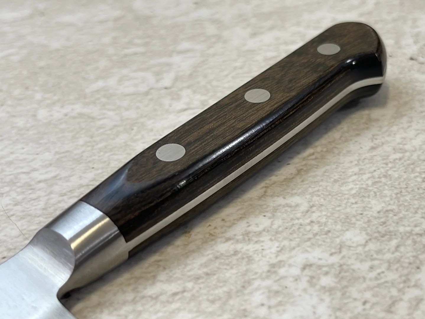 Tsunehisa G3 Nashiji Brown Petty 135mm - Made in Japan 🇯🇵 With Bolster - Image 12