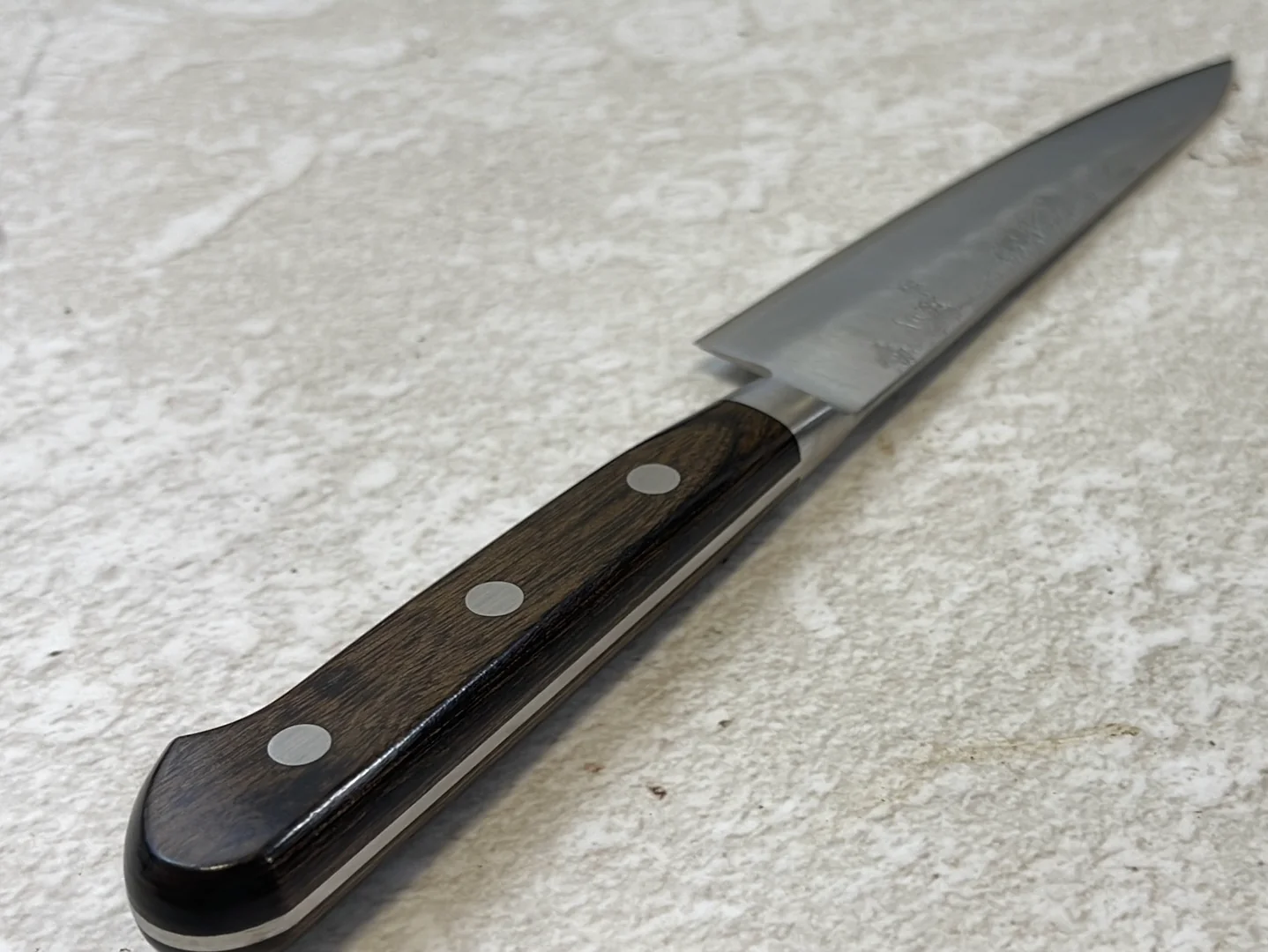 Tsunehisa G3 Nashiji Brown Petty 135mm - Made in Japan 🇯🇵 With Bolster - Image 13