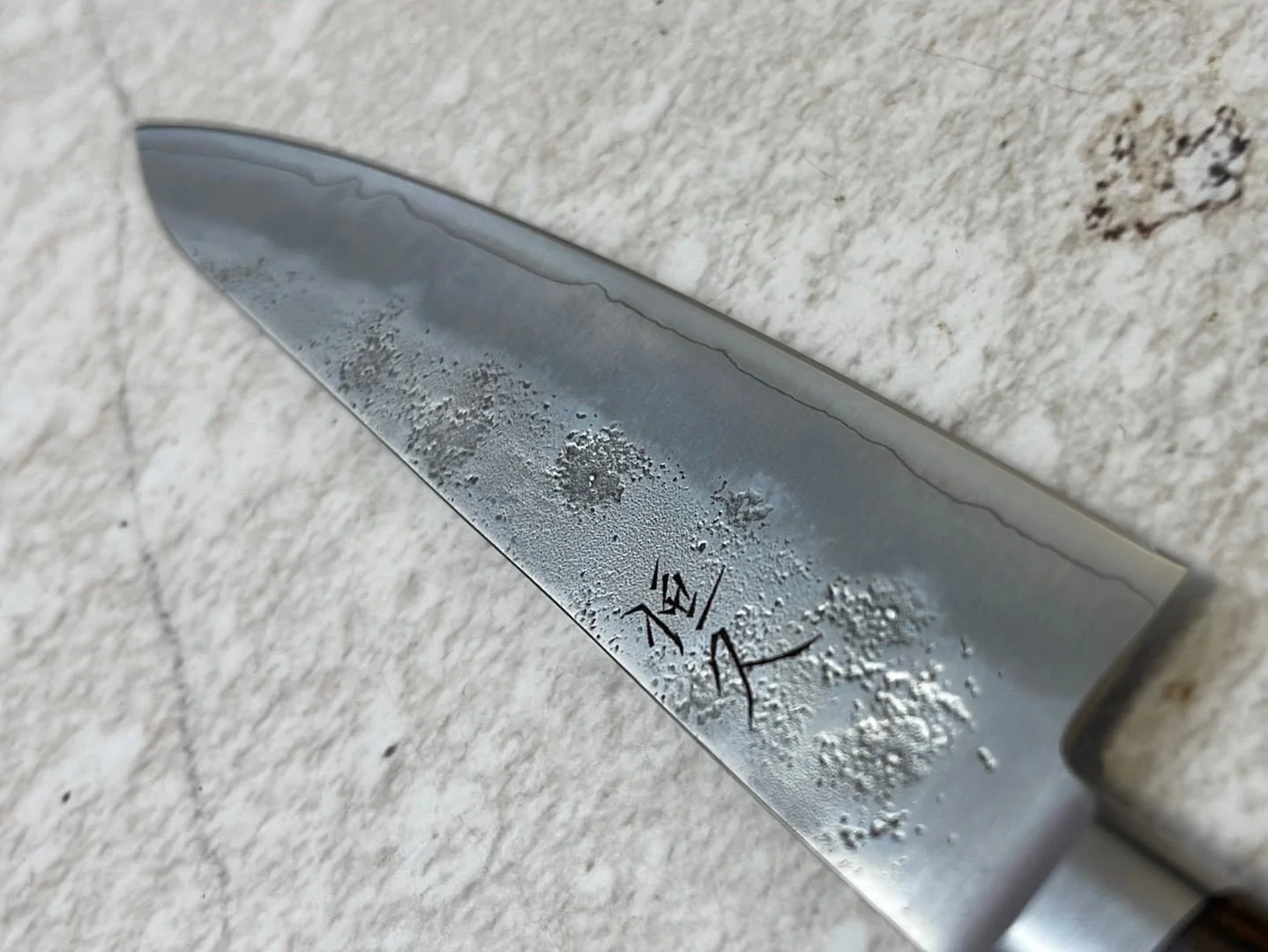 Tsunehisa G3 Nashiji Brown Petty 135mm - Made in Japan 🇯🇵 With Bolster - Image 7