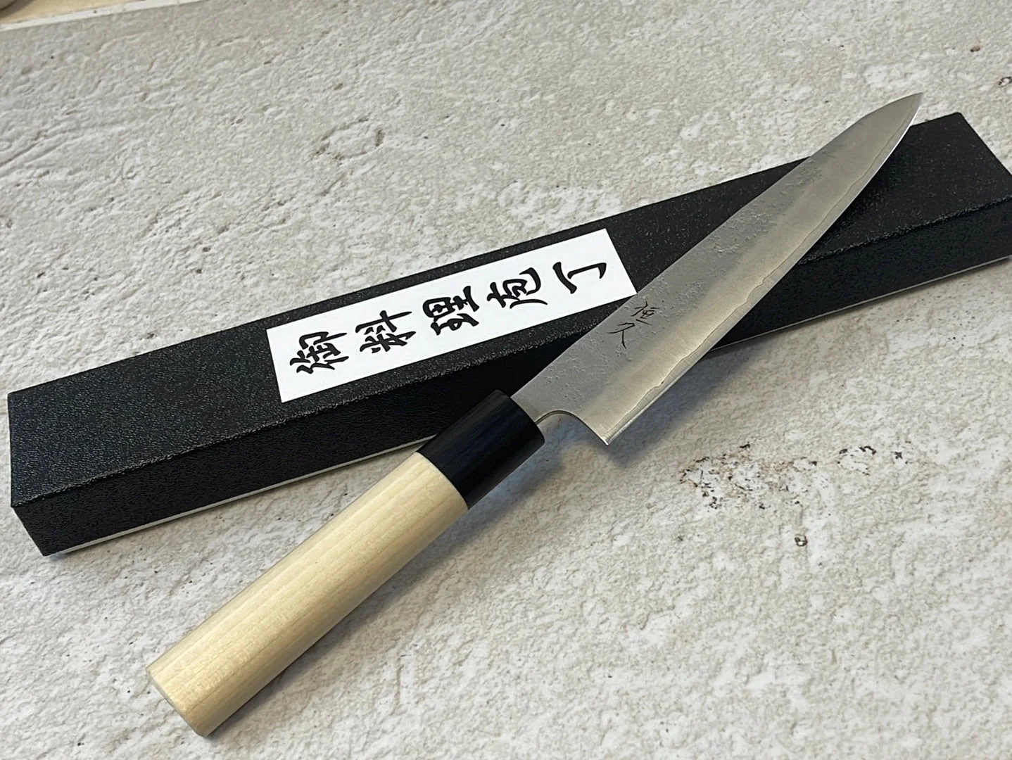 Tsunehisa G3 Nashiji HBC Petty 135mm - Made in Japan 🇯🇵 Magnolia Oval Wa Handle