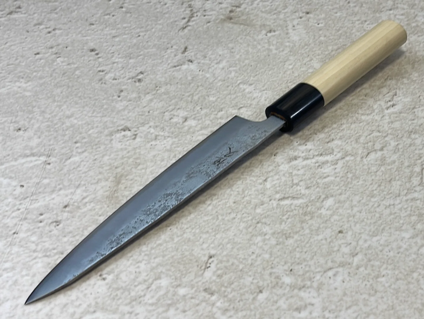 Tsunehisa G3 Nashiji HBC Petty 150mm - Made in Japan 🇯🇵 Magnolia Oval Wa Handle - Image 8