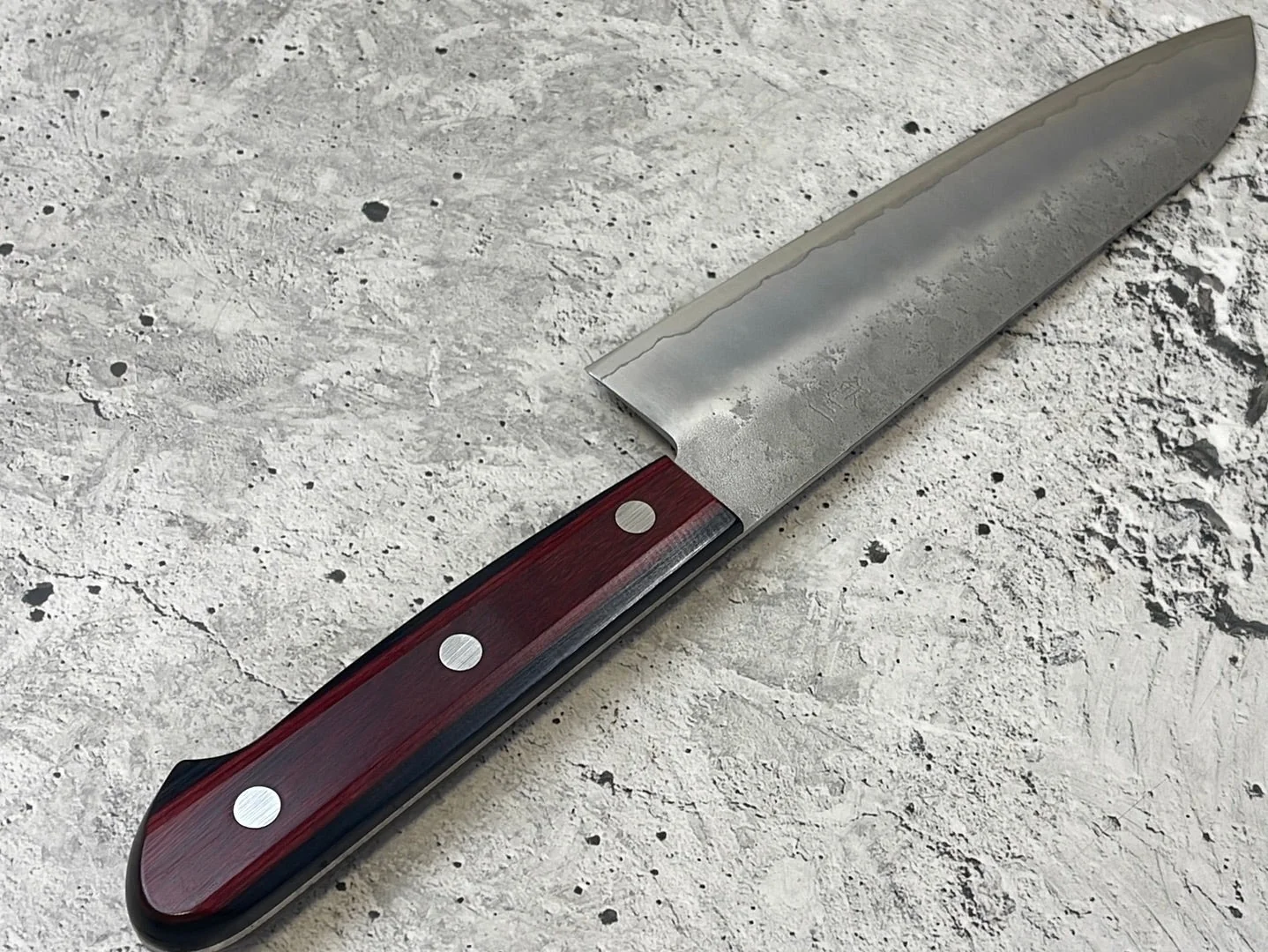 Tsunehisa G3 Nashiji Red Santoku 180mm - Made in Japan 🇯🇵 - Image 12