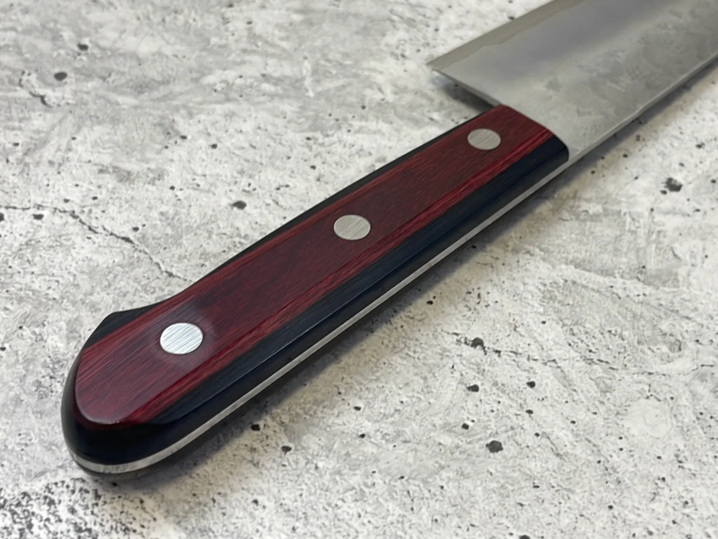 Tsunehisa G3 Nashiji Red Santoku 180mm - Made in Japan 🇯🇵 - Image 13