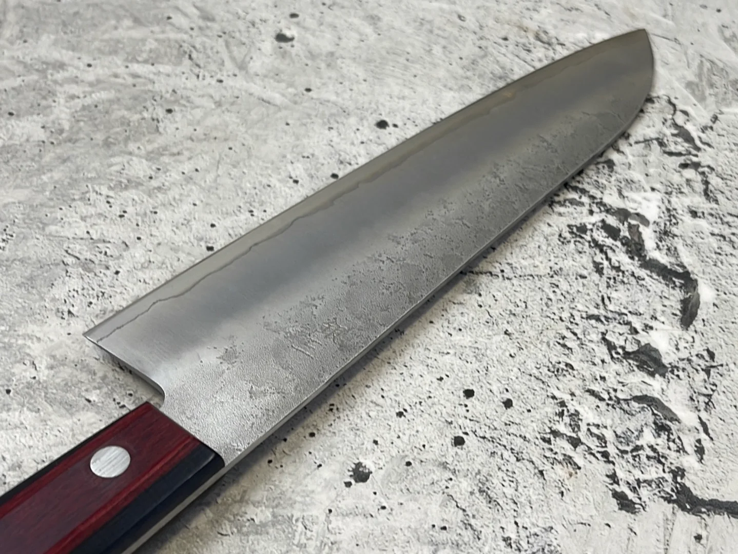 Tsunehisa G3 Nashiji Red Santoku 180mm - Made in Japan 🇯🇵 - Image 14
