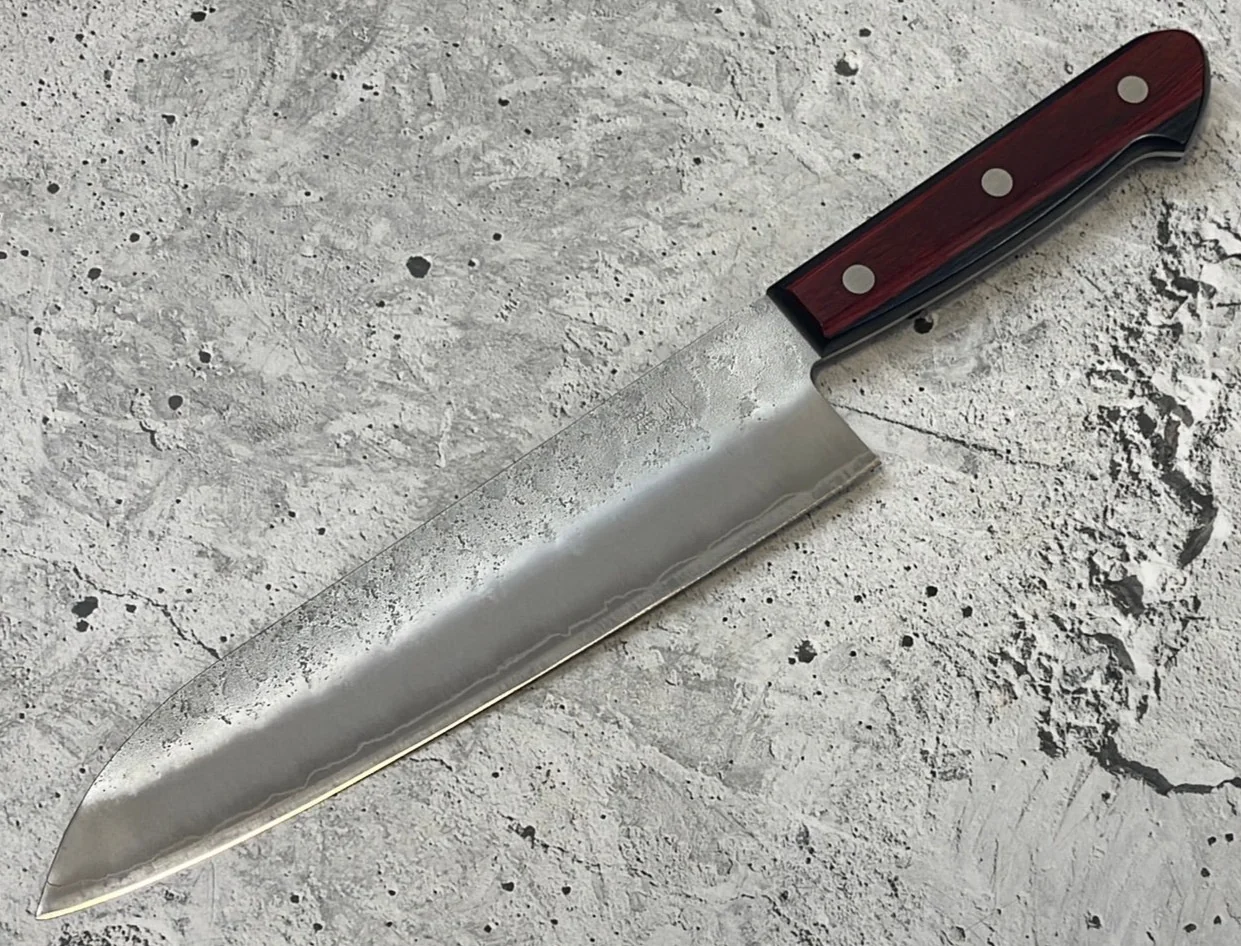 Tsunehisa G3 Nashiji Red Santoku 180mm - Made in Japan 🇯🇵 - Image 9
