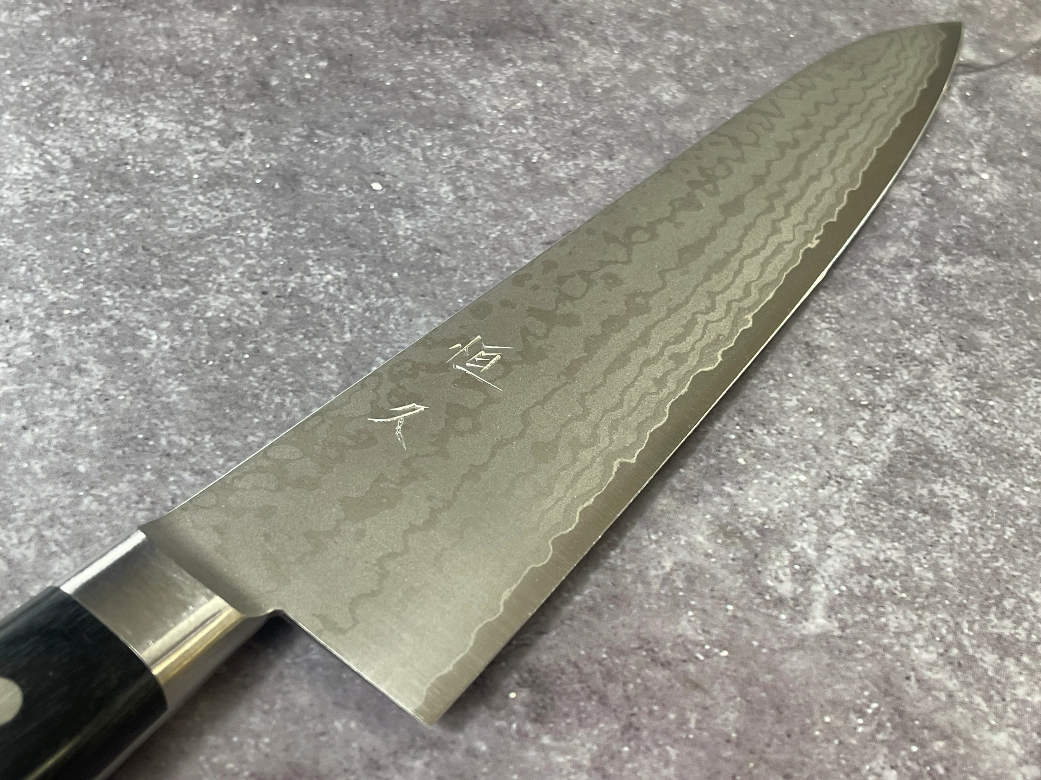 Tsunehisa VG-10 Damascus Gyuto 210mm Oak Handle Made in Japan - Image 3