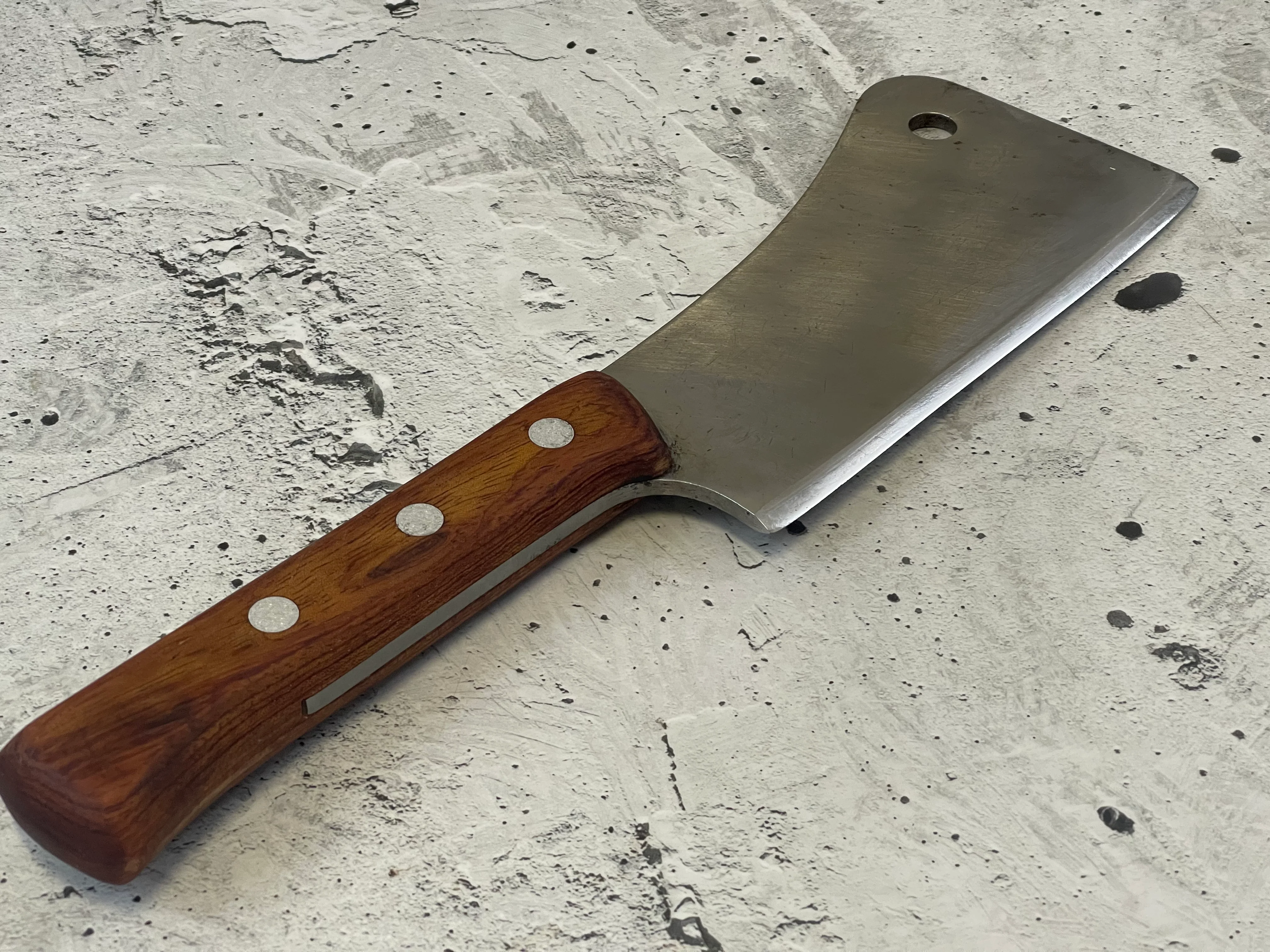 Vintage F. Dick Butcher Cleaver Knife 180mm Stainless Steel Blade Made in Germany 🇩🇪 1530 - Image 10