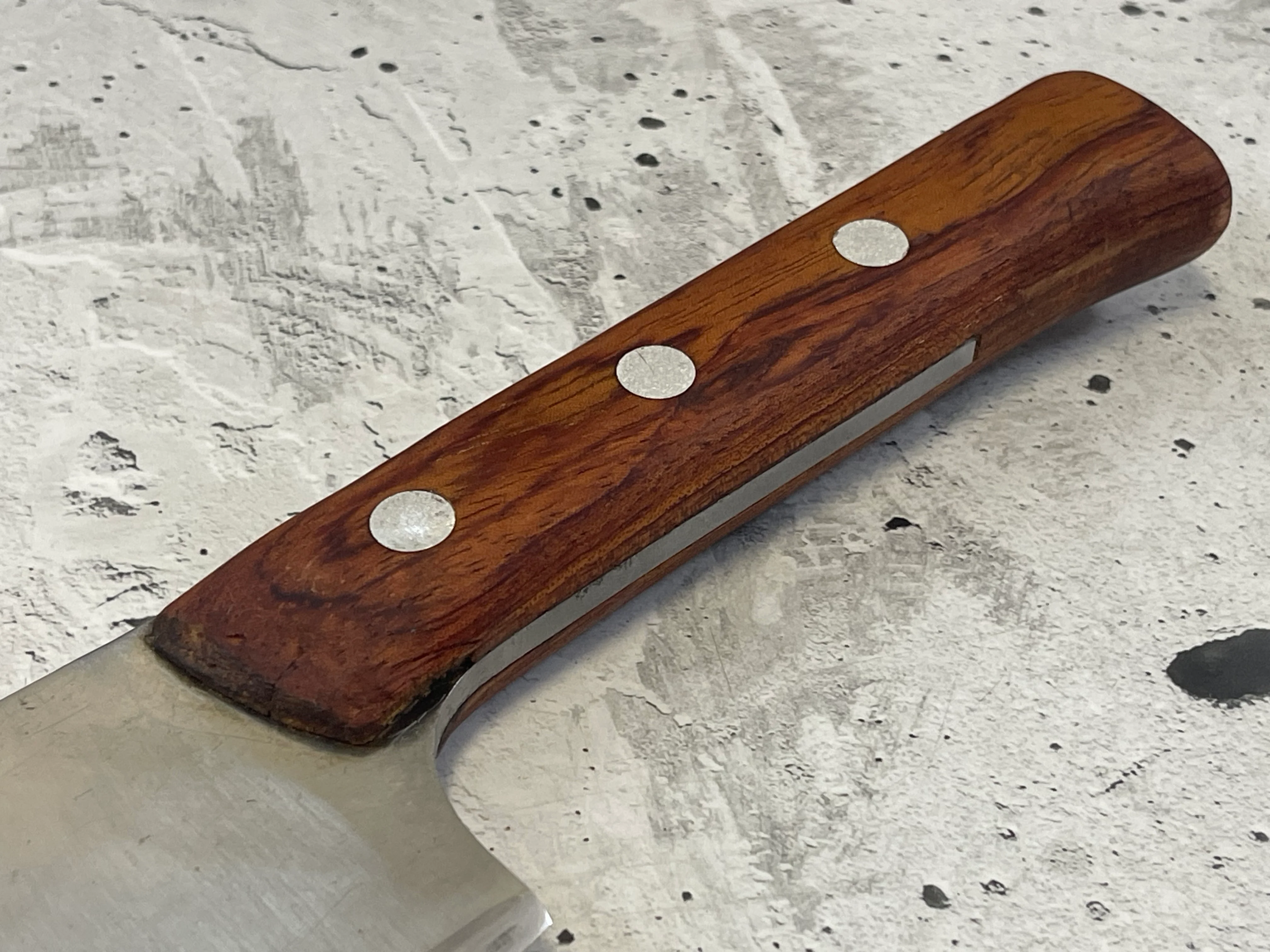 Vintage F. Dick Butcher Cleaver Knife 180mm Stainless Steel Blade Made in Germany 🇩🇪 1530 - Image 3