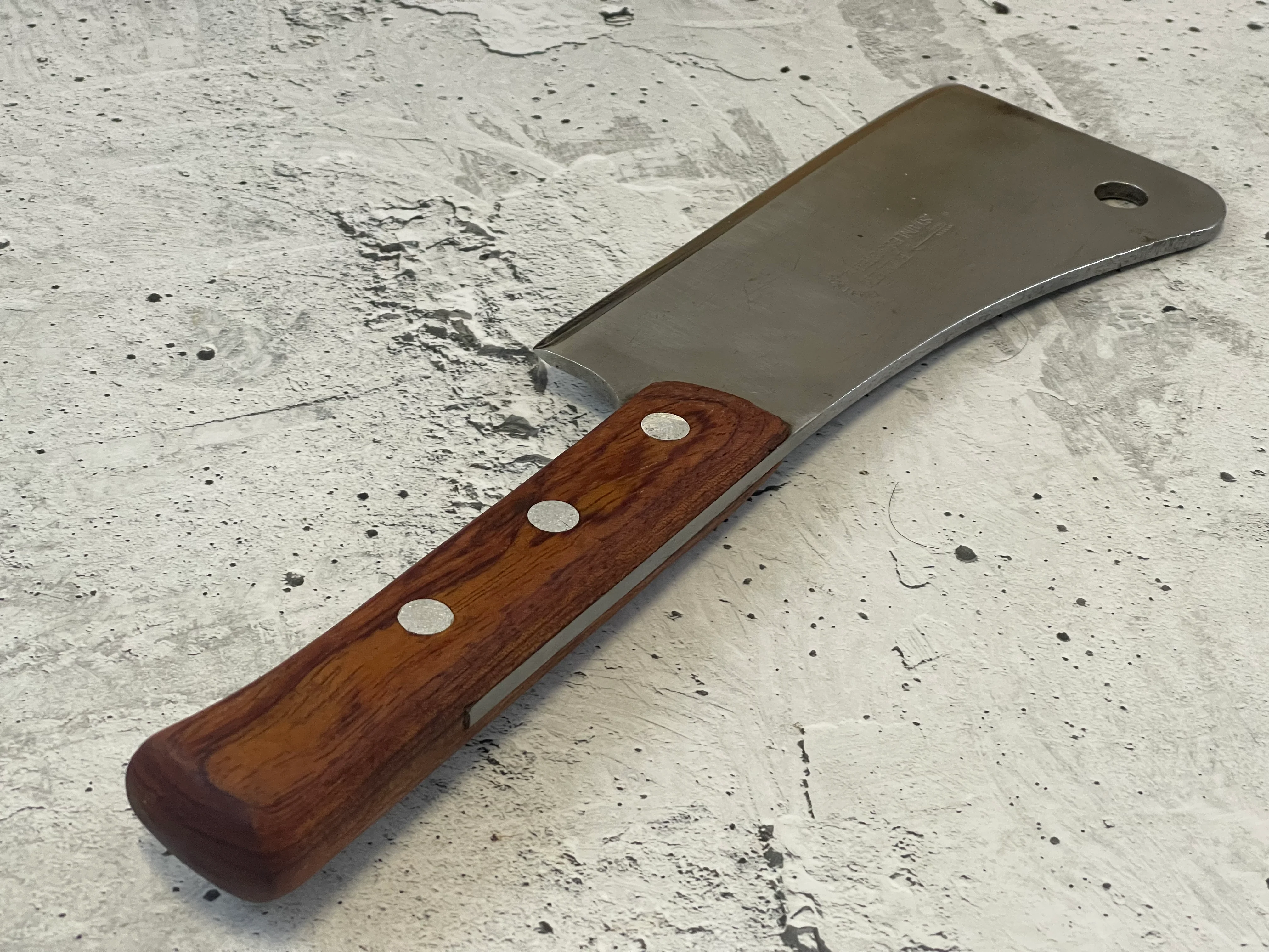 Vintage F. Dick Butcher Cleaver Knife 180mm Stainless Steel Blade Made in Germany 🇩🇪 1530 - Image 8
