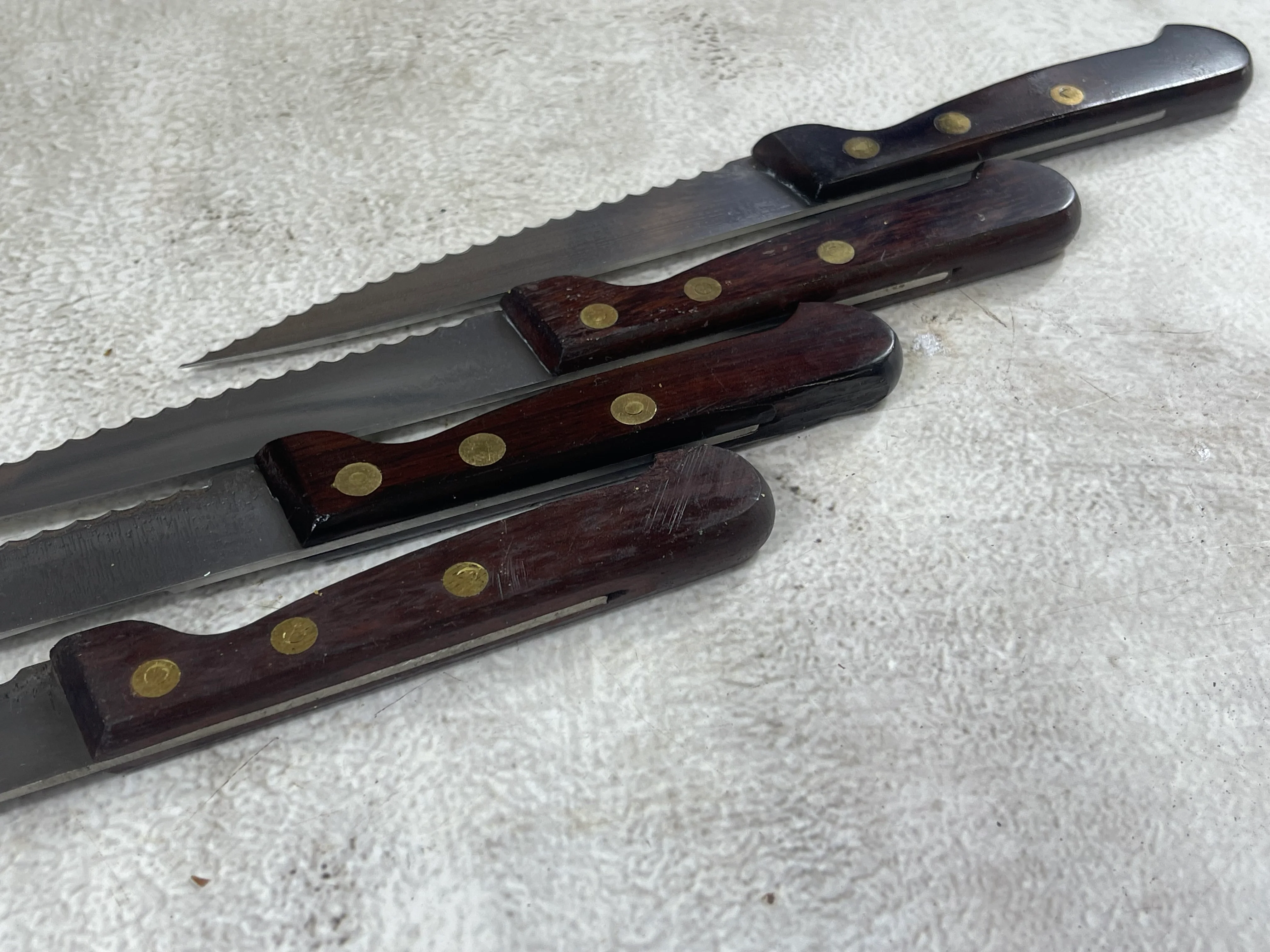 Vintage French Serrated Paring Knife Set 4x Made in France 🇫🇷 1987 - Image 11