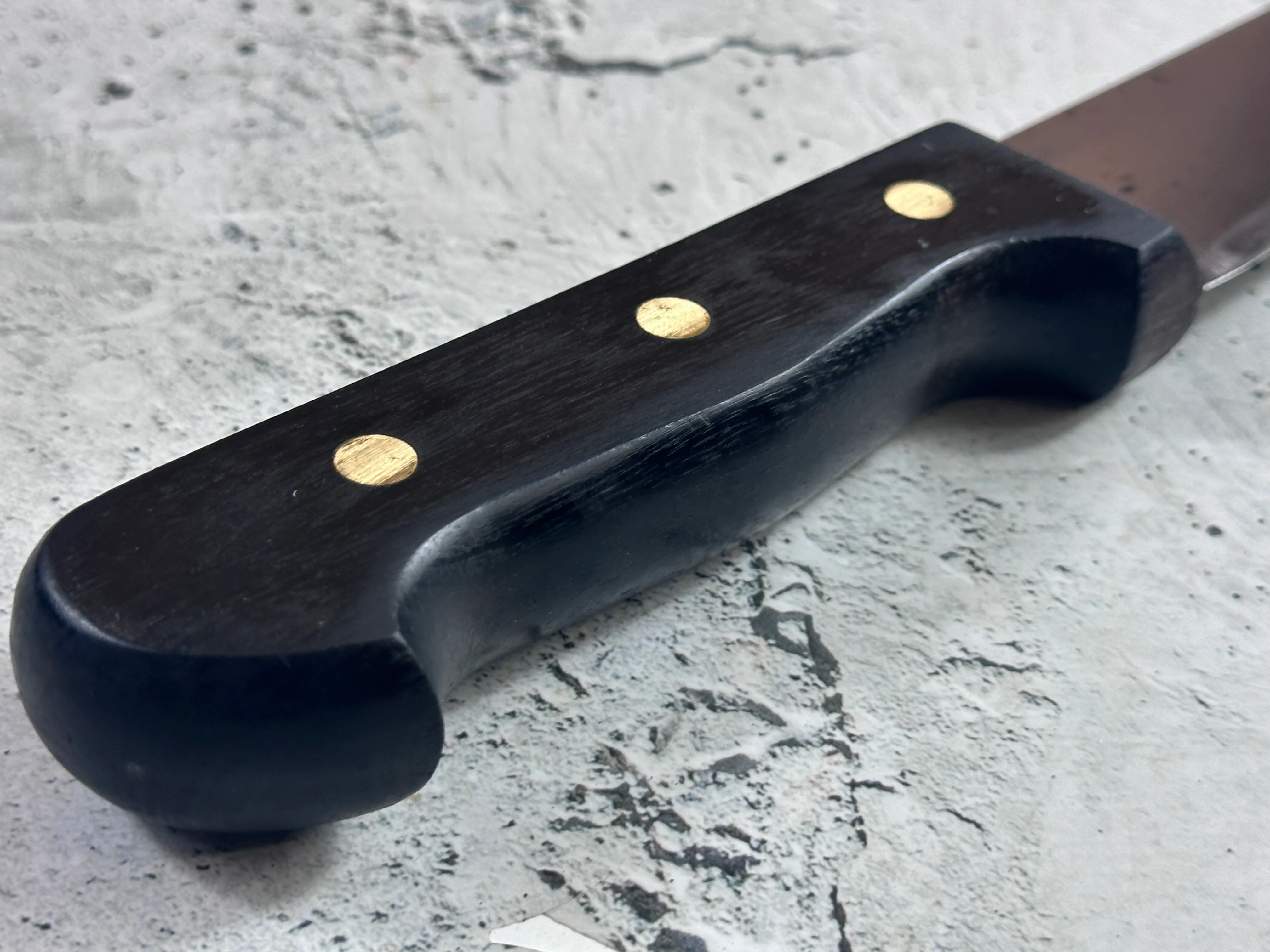 Vintage Friedr. Herder Abr. Sohn Butcher Knife 240mm 2024 - Image 12