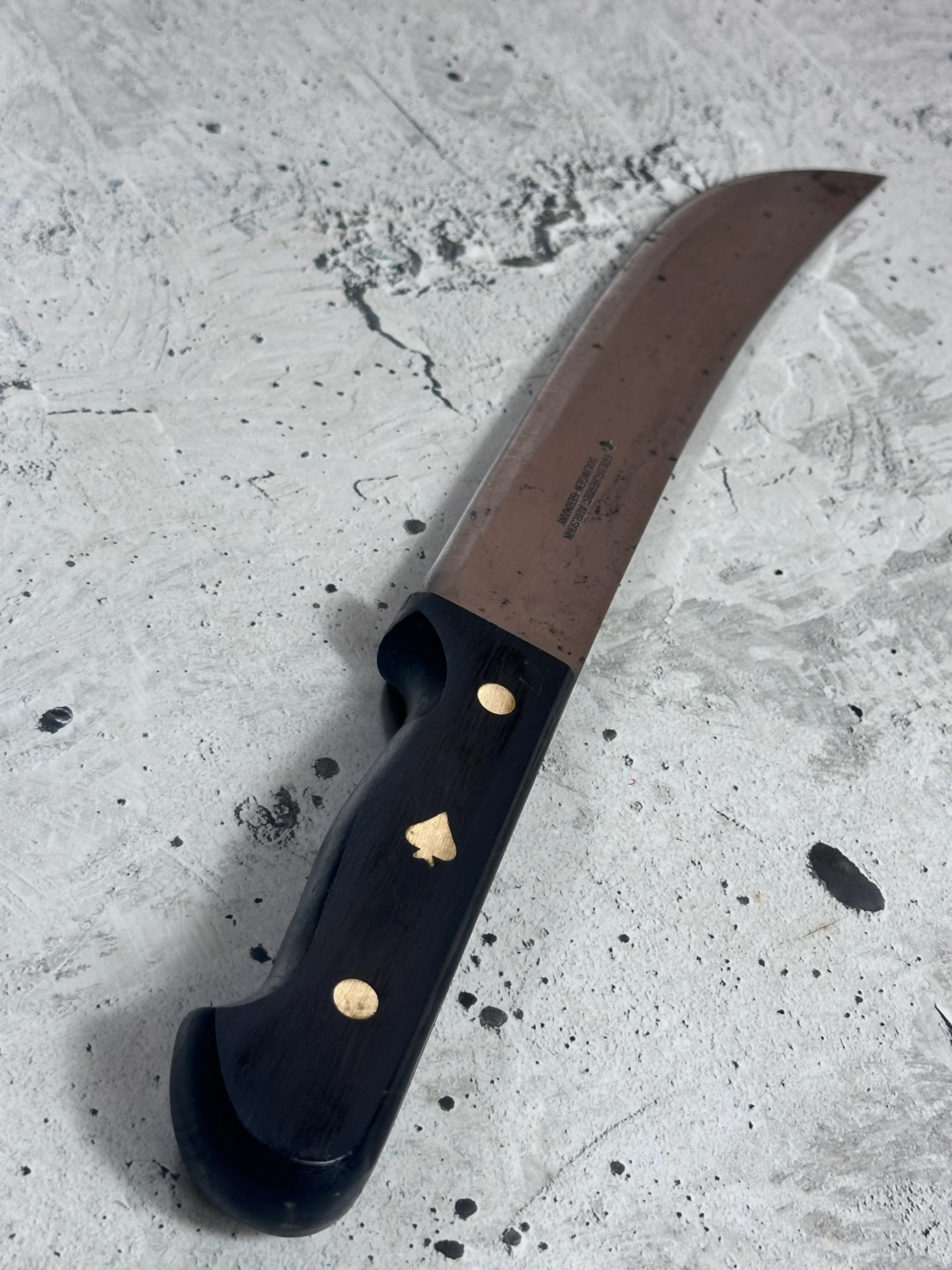 Vintage Friedr. Herder Abr. Sohn Butcher Knife 240mm 2024 - Image 15