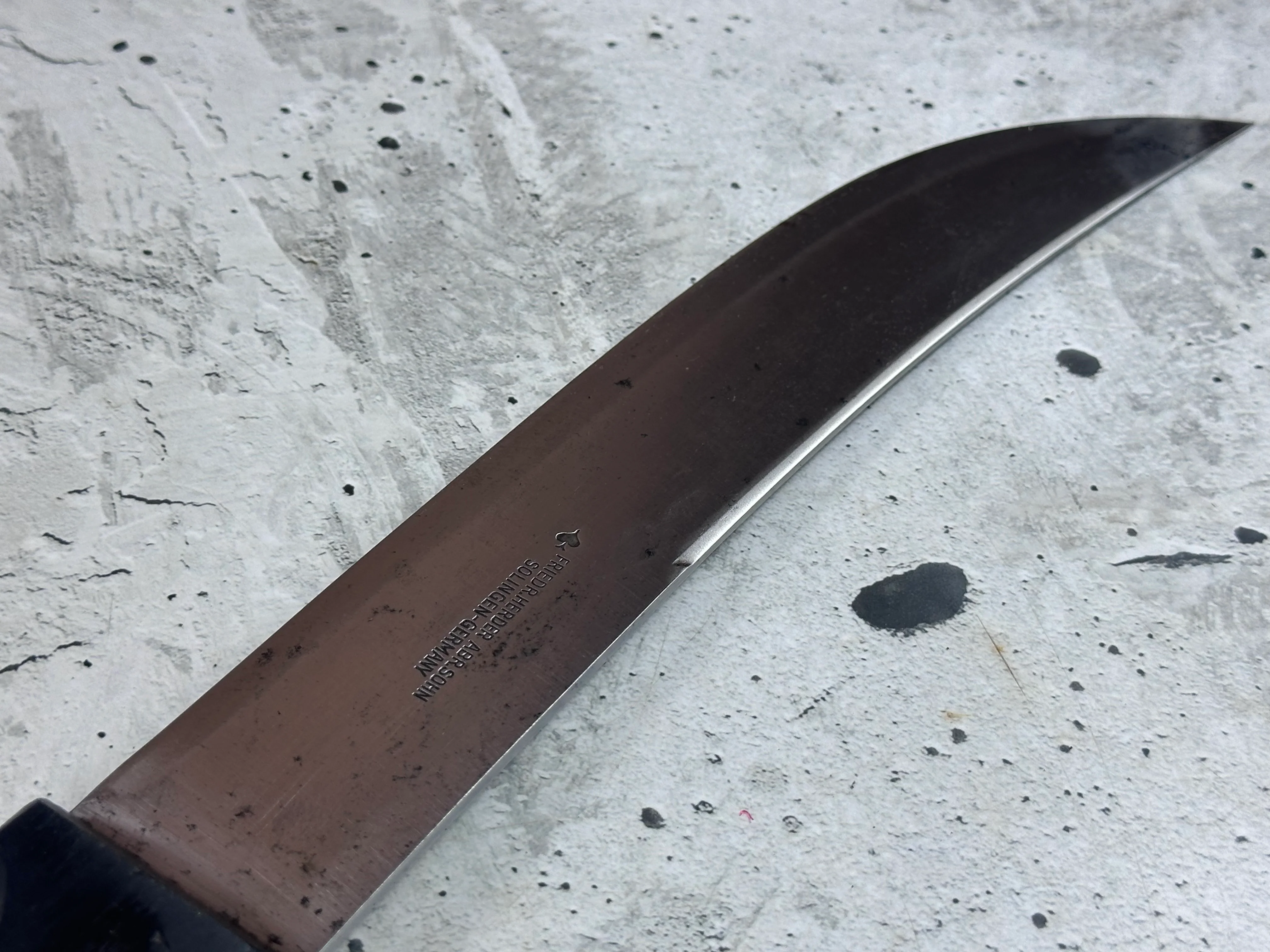 Vintage Friedr. Herder Abr. Sohn Butcher Knife 240mm 2024 - Image 9