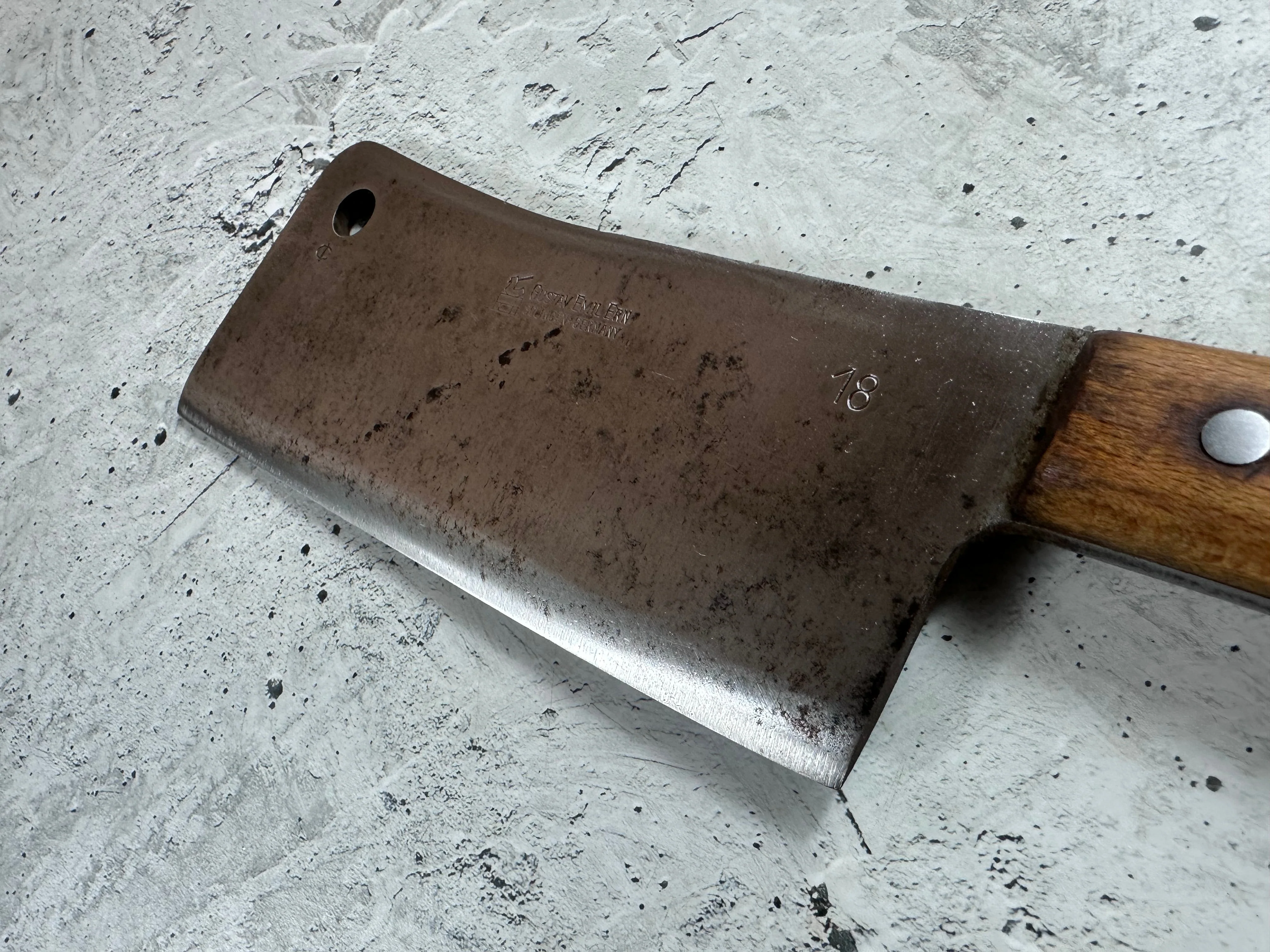 Vintage Gustav Emil Ern Cleaver Knife 180mm 2023 - Image 5
