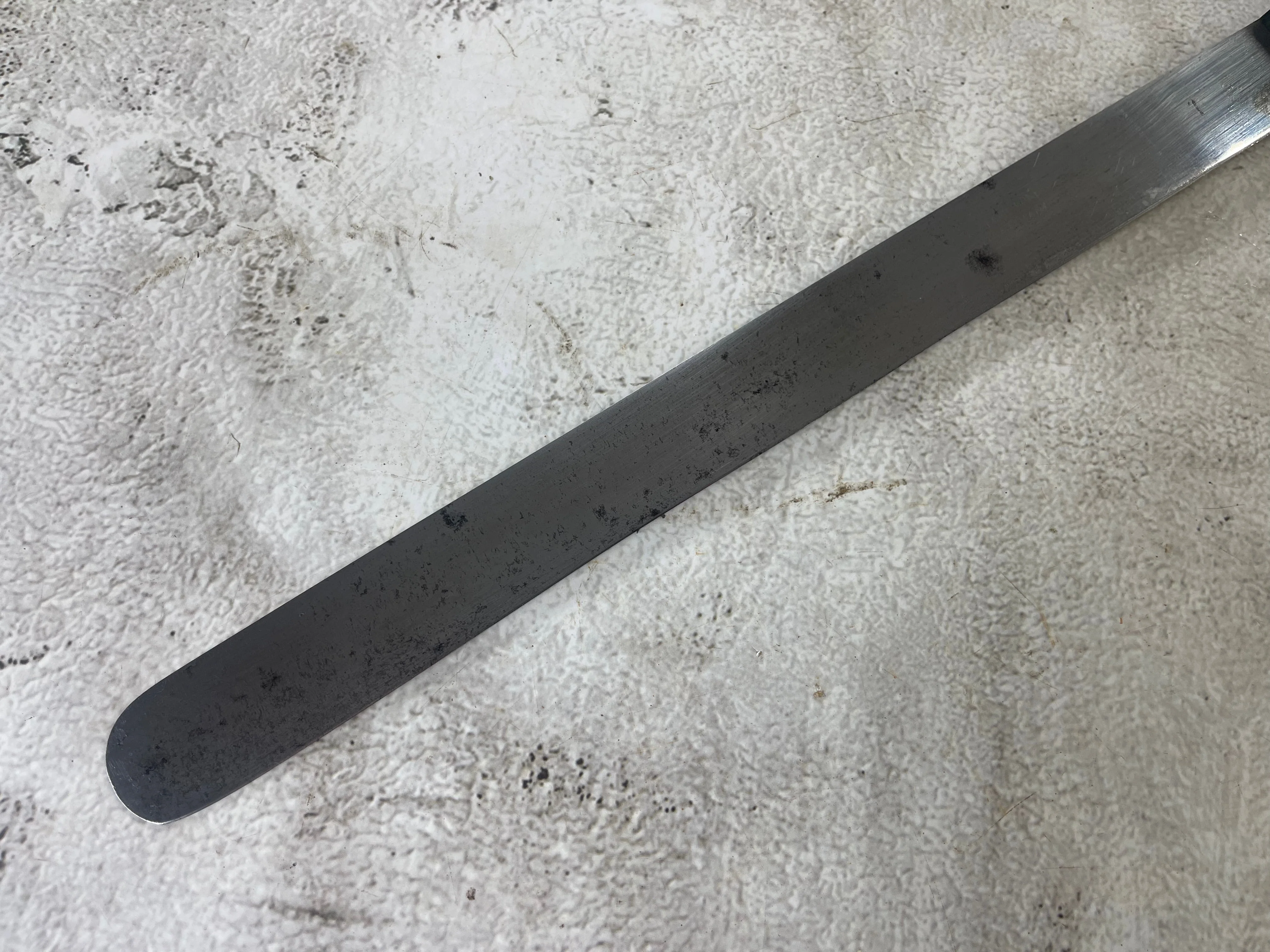 Vintage Gustav Emil Ern Flexible Brisket Knife 310mm High Carbon Steel Made in Germany 🇩🇪 1888 - Image 3
