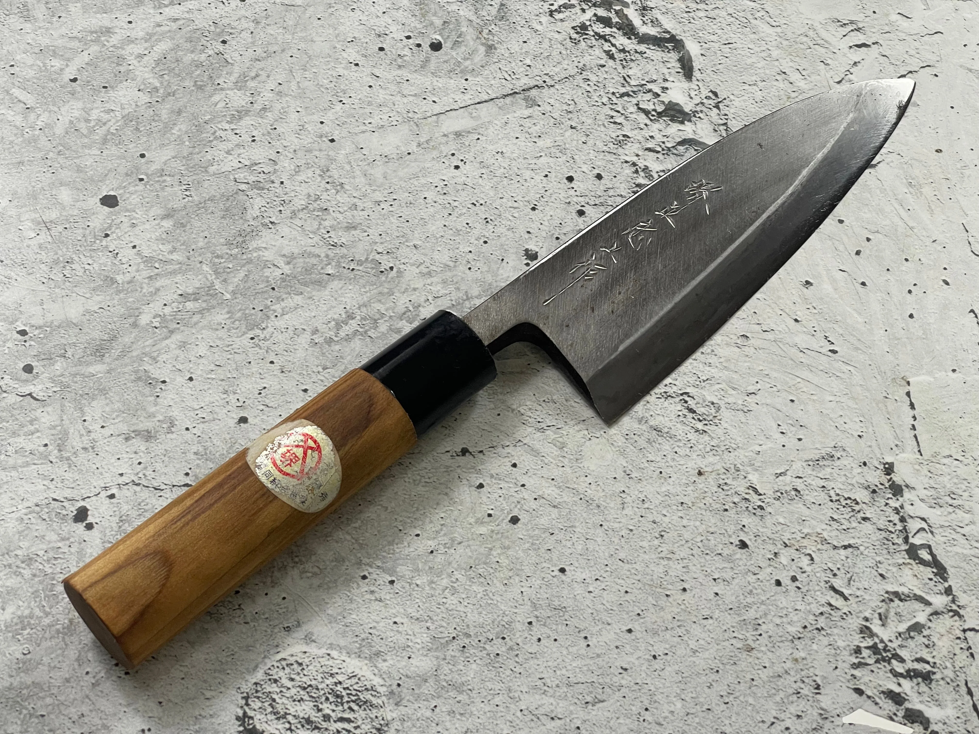 Vintage Japanese Deba Knife 150mm Made in Japan 🇯🇵 Carbon Steel 1555