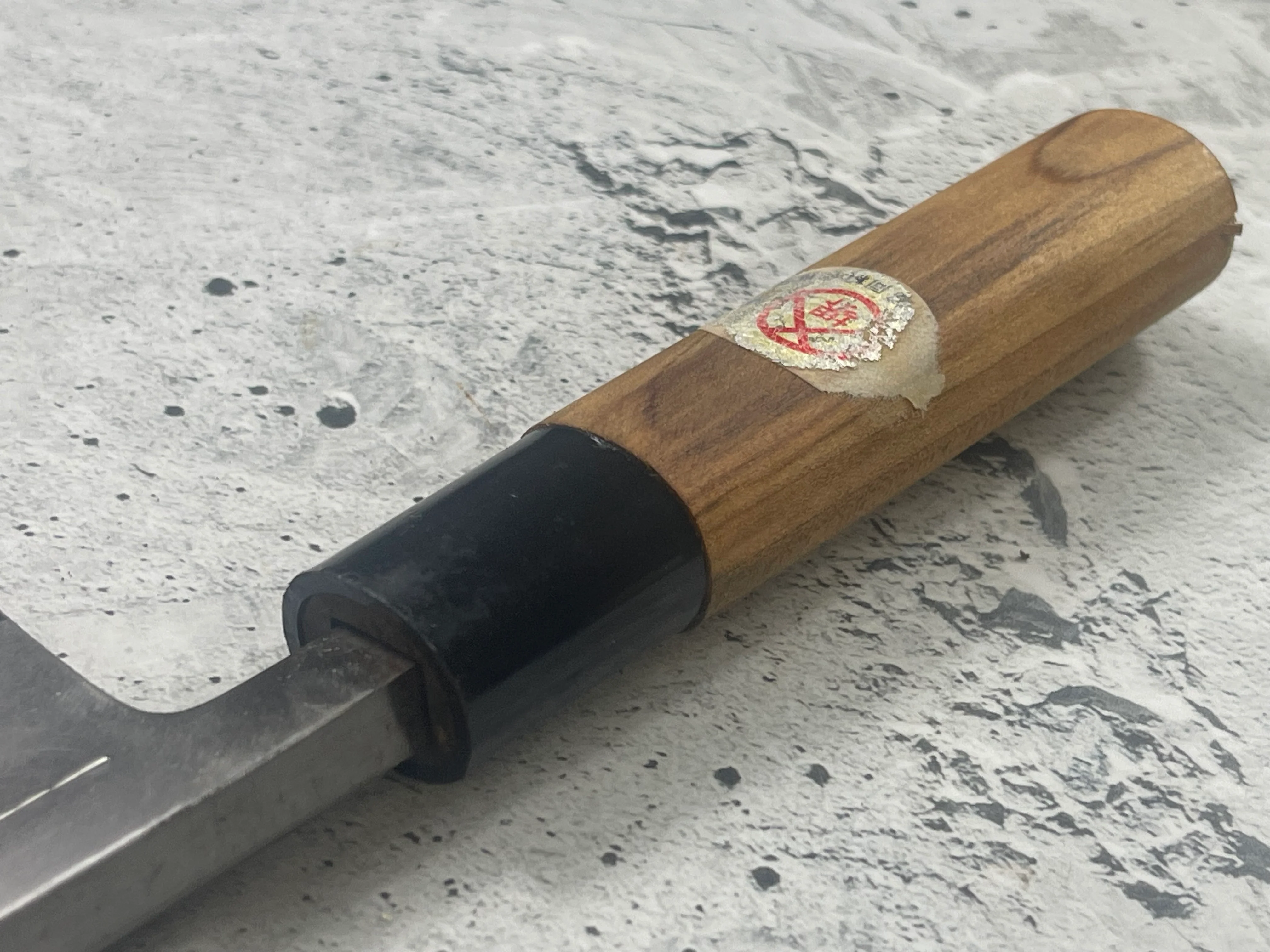 Vintage Japanese Deba Knife 150mm Made in Japan 🇯🇵 Carbon Steel 1555 - Image 10