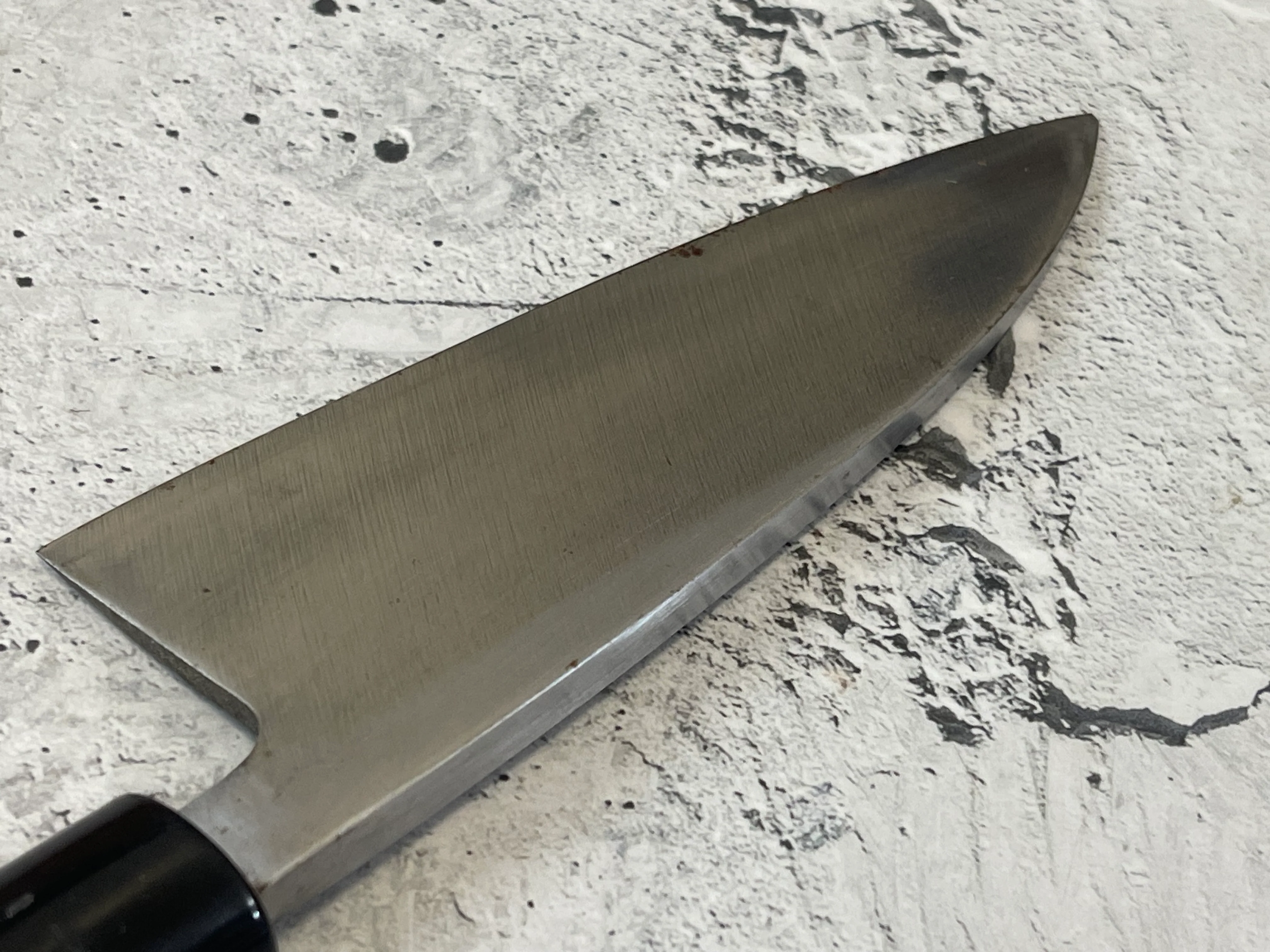 Vintage Japanese Deba Knife 170mm Made in Japan 🇯🇵 Carbon Steel 1517 - Image 4