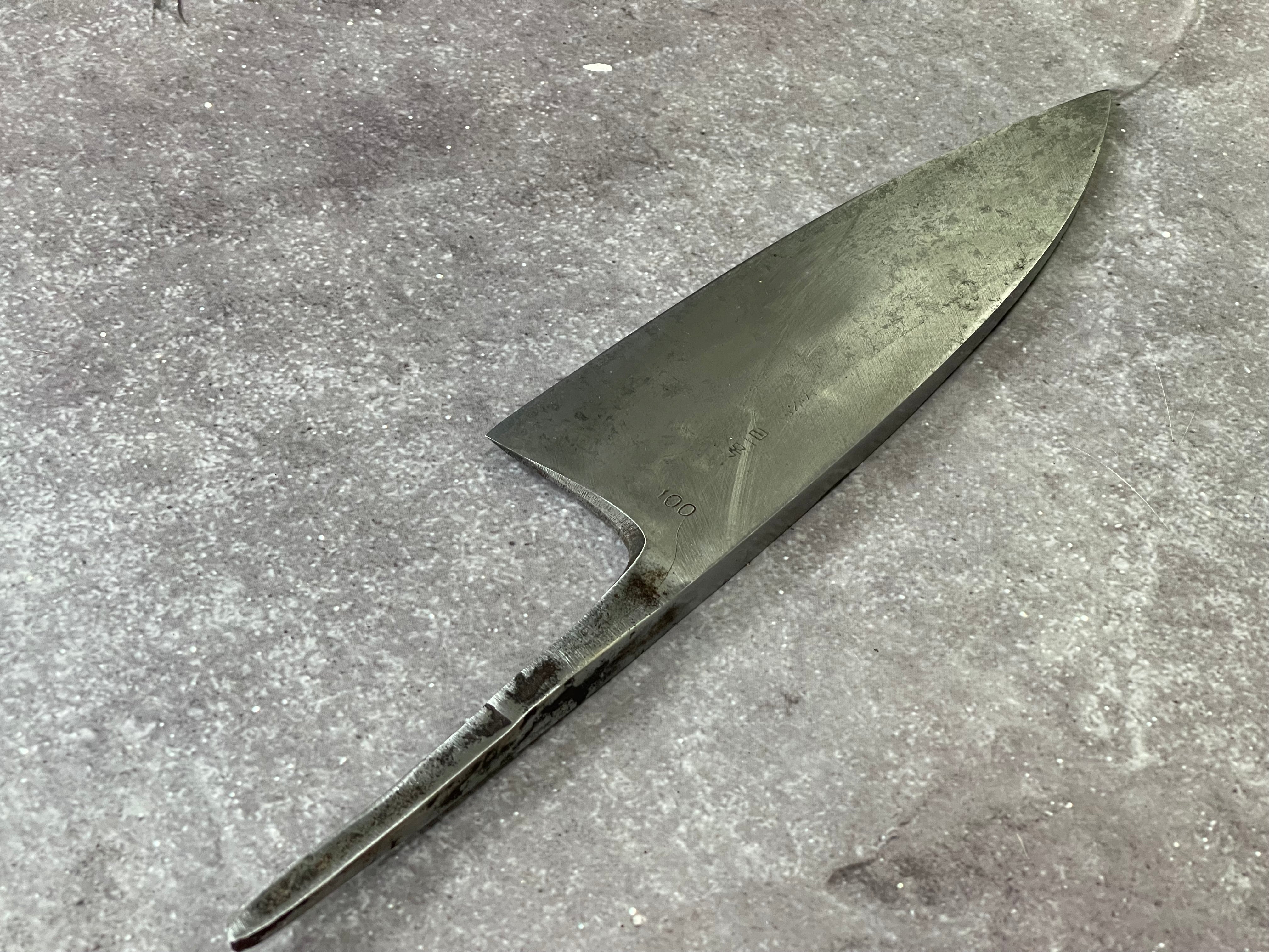 Vintage Japanese Deba Knife 170mm Made in Japan 🇯🇵 Carbon Steel 1670 - Image 11