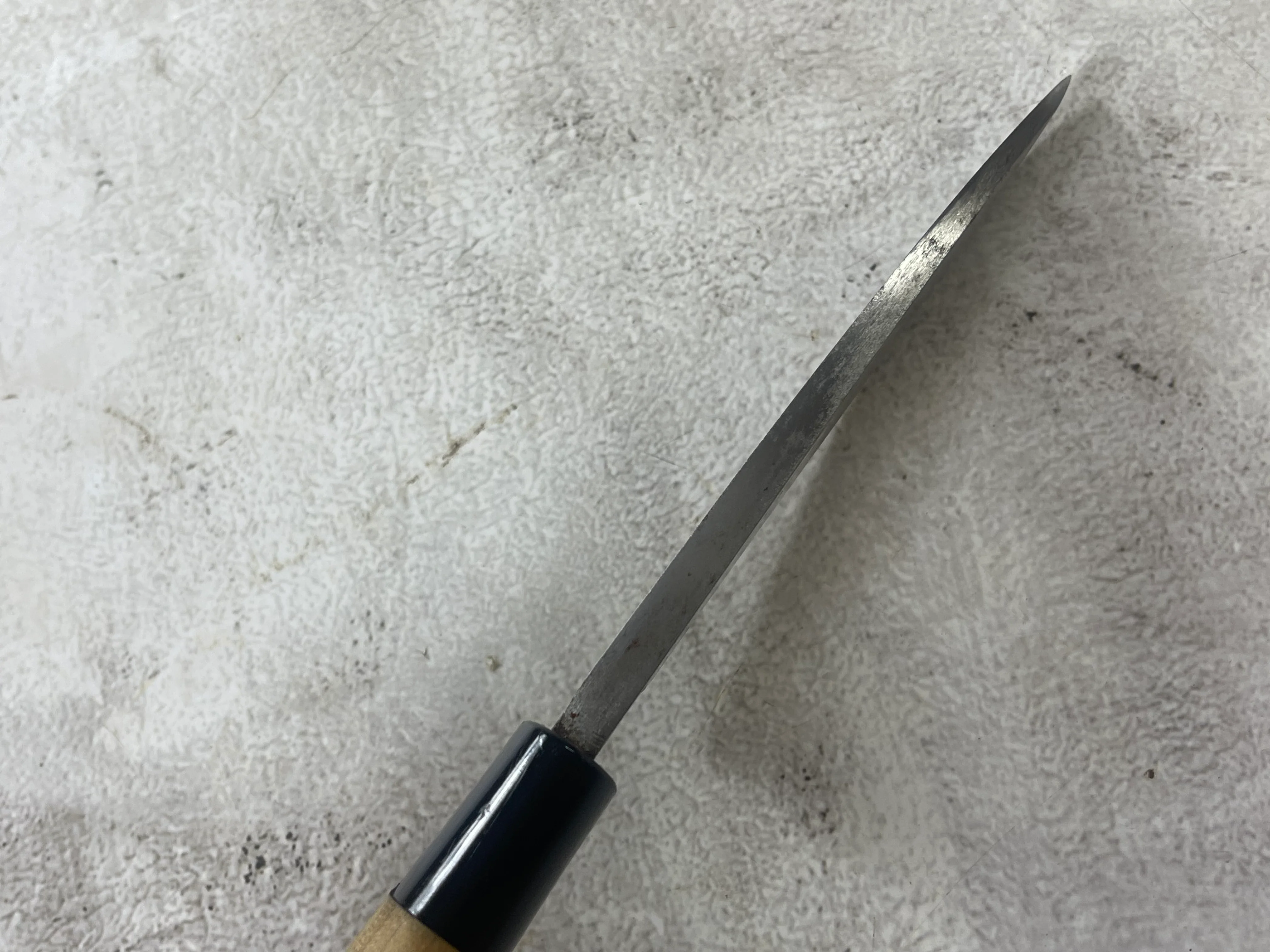 Vintage Japanese Deba Knife Set 3x Carbon Steel Made in Japan 1904 - Image 11