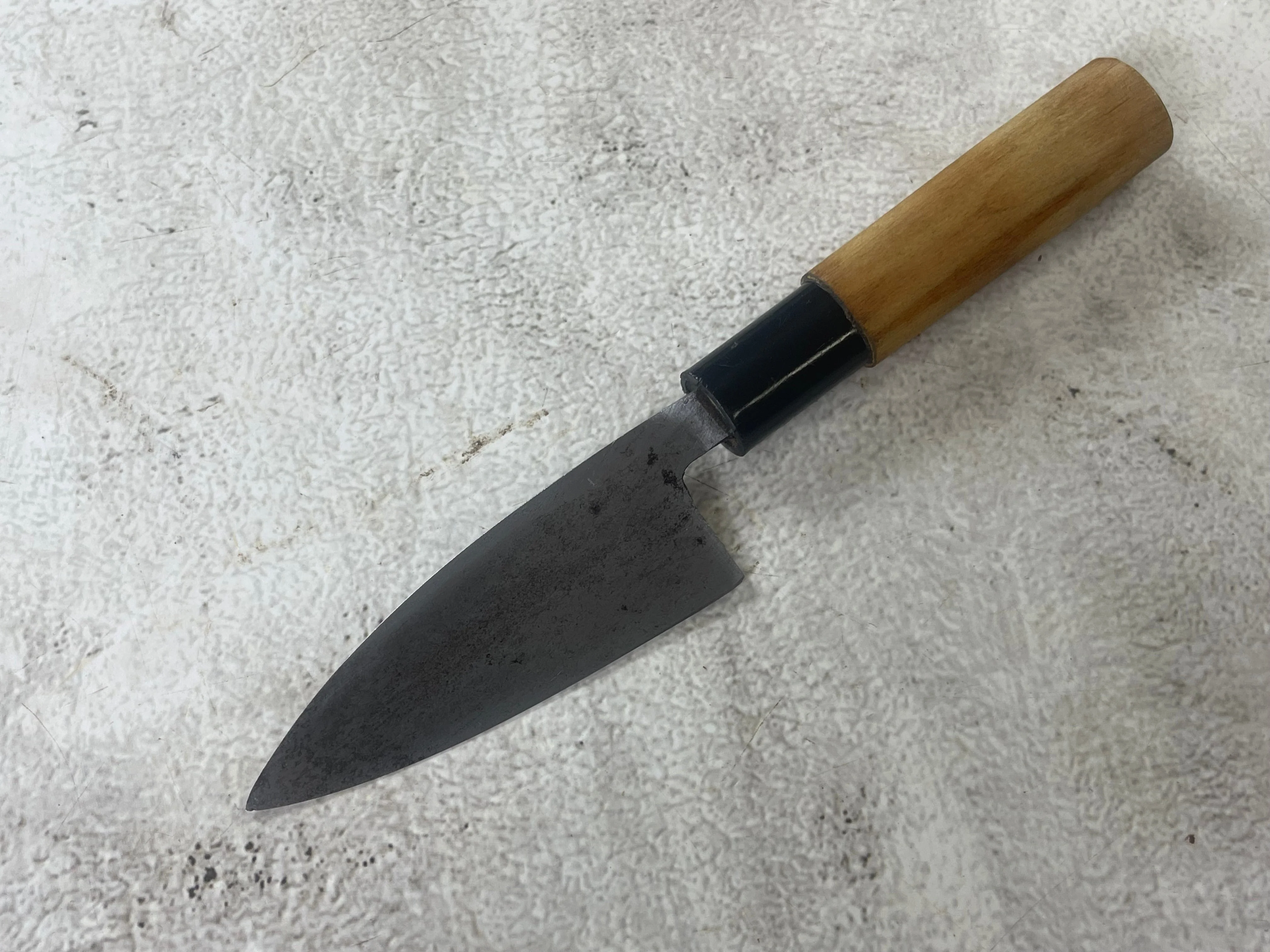Vintage Japanese Deba Knife Set 3x Carbon Steel Made in Japan 1904 - Image 13