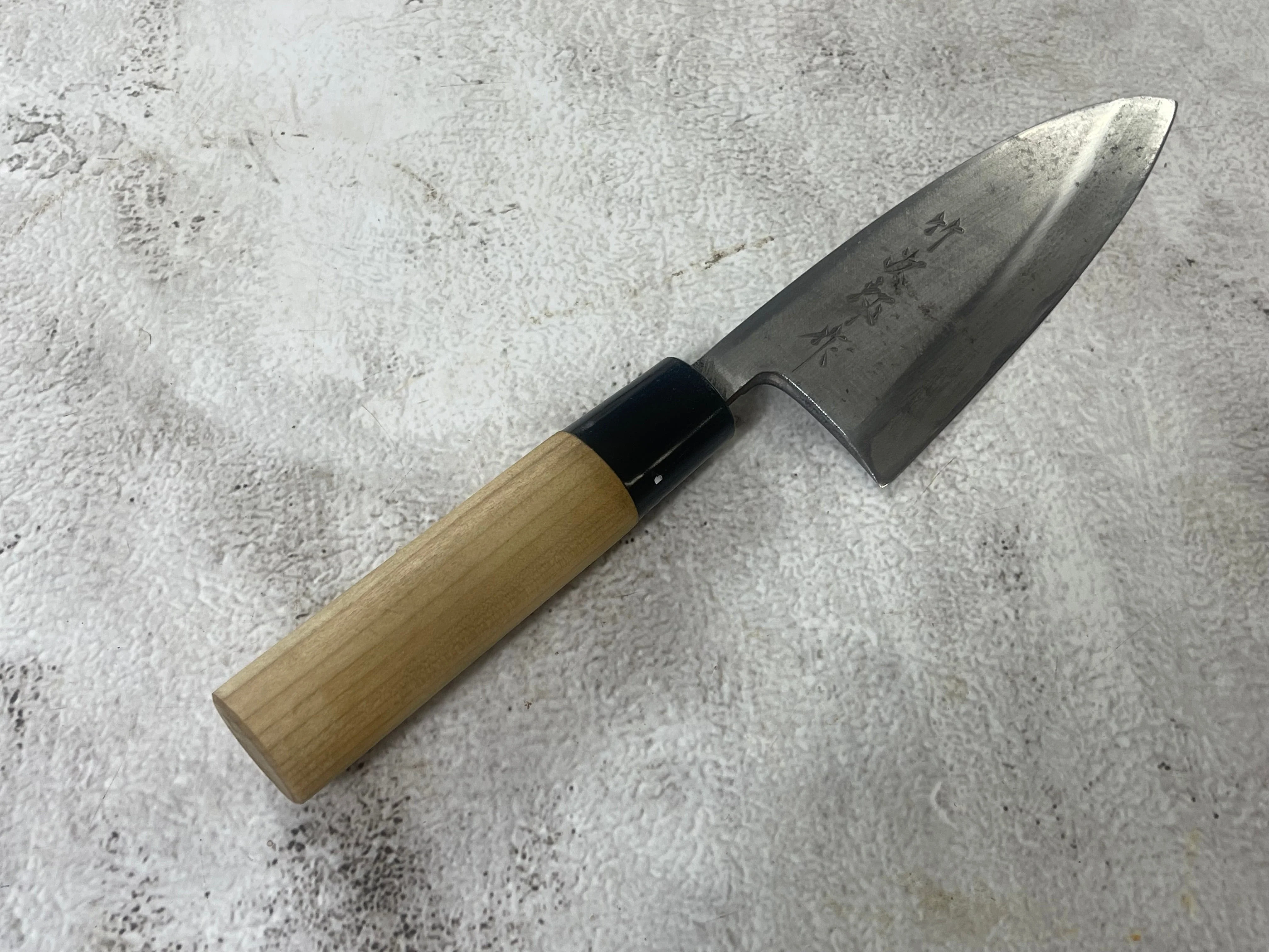 Vintage Japanese Deba Knife Set 3x Carbon Steel Made in Japan 1904 - Image 14