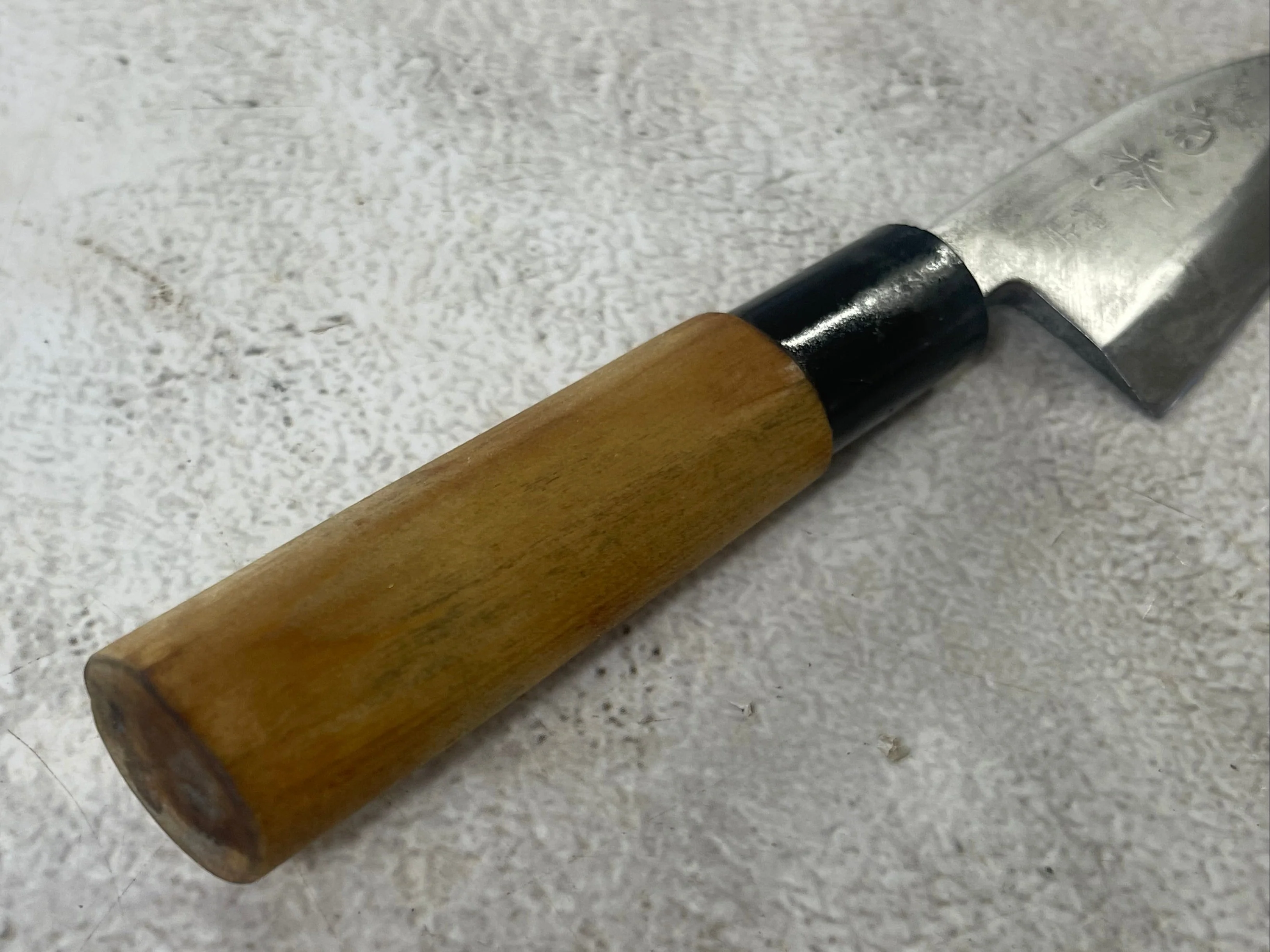 Vintage Japanese Deba Knife Set 3x Carbon Steel Made in Japan 1904 - Image 16